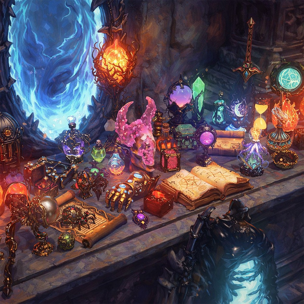 50 Magical Objects Collection For Daz Studio 2026 - Free Daz 3D Models