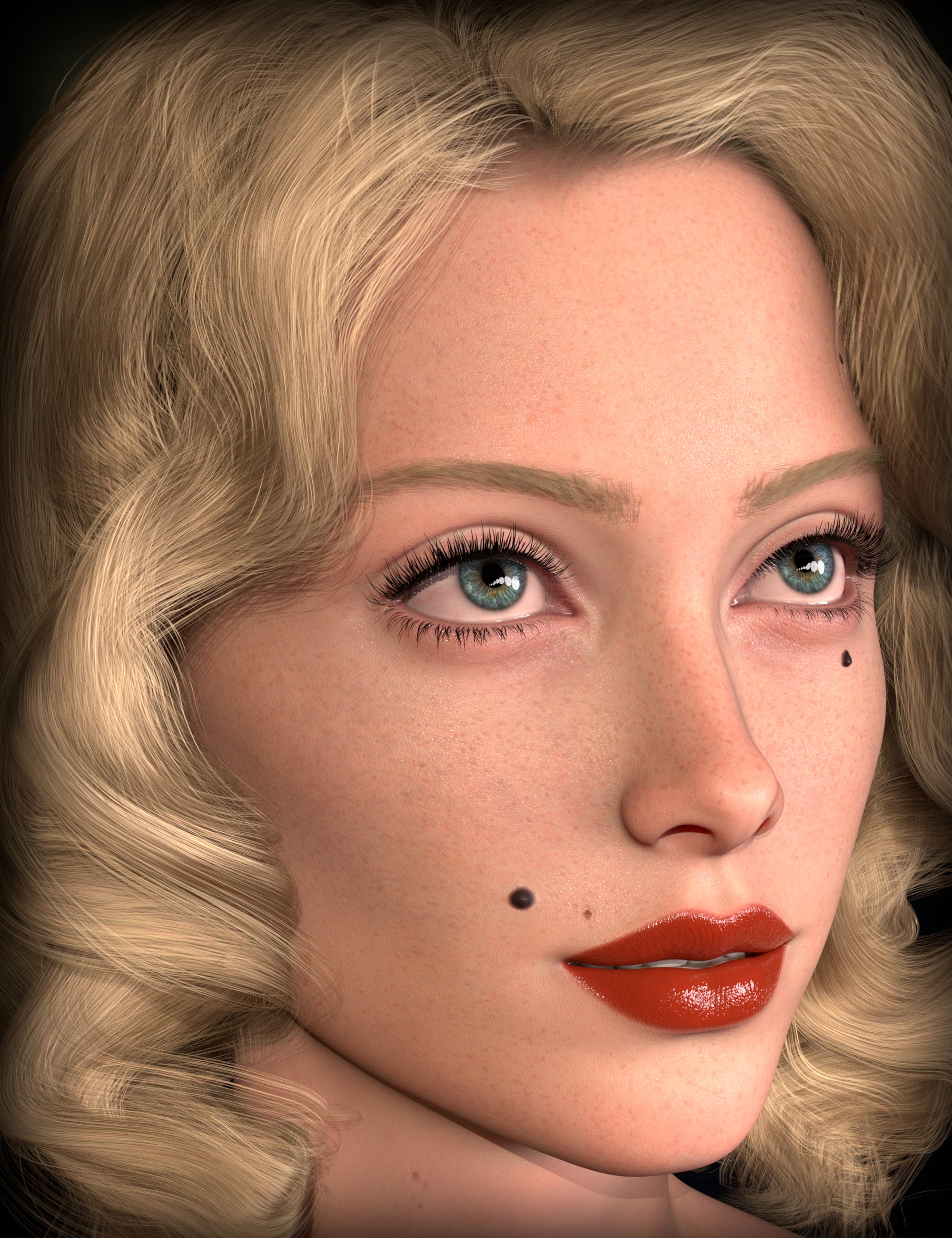 SY Facial Moles And Beauty Marks Genesis 9 2026 - Free Daz 3D Models