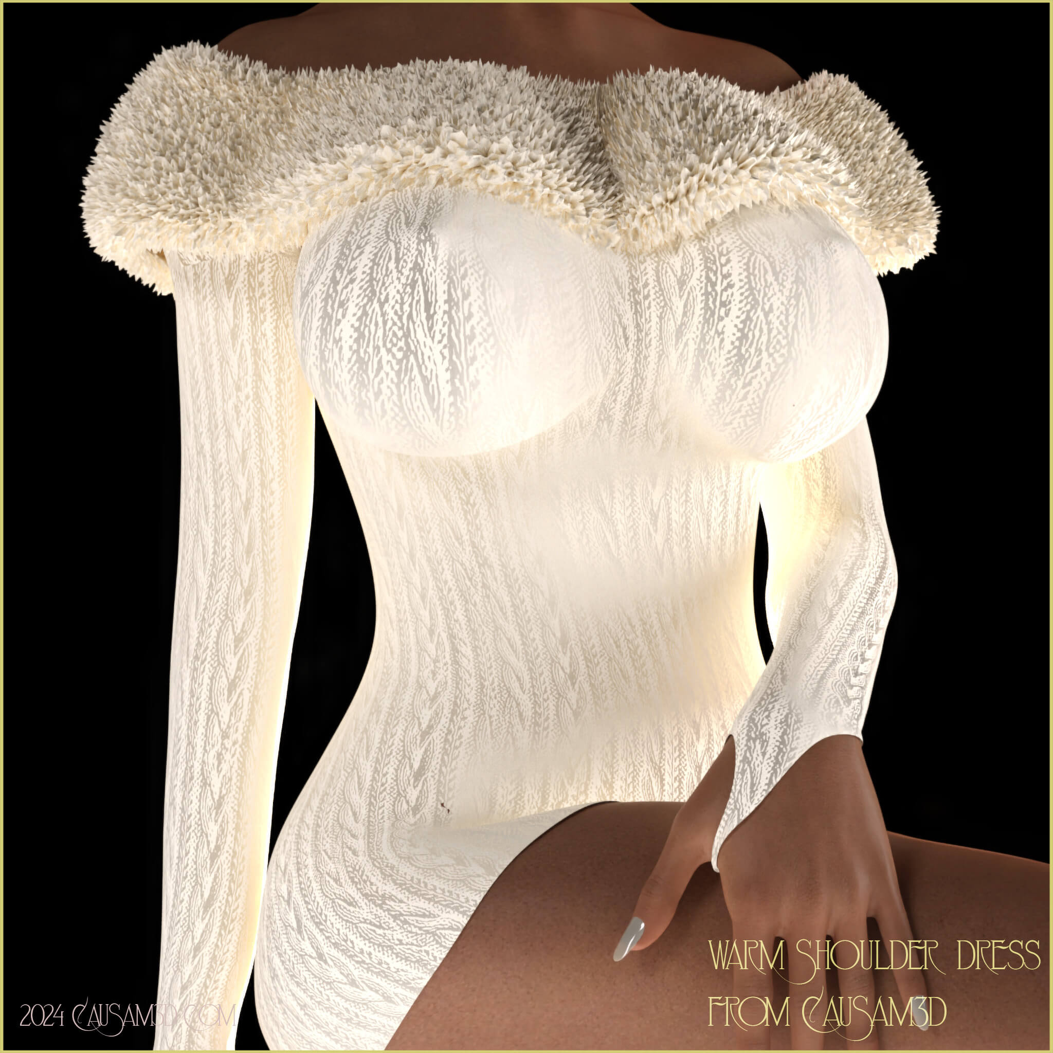 warm shoulder reactive dforce party dress for g8f 01 1776724049