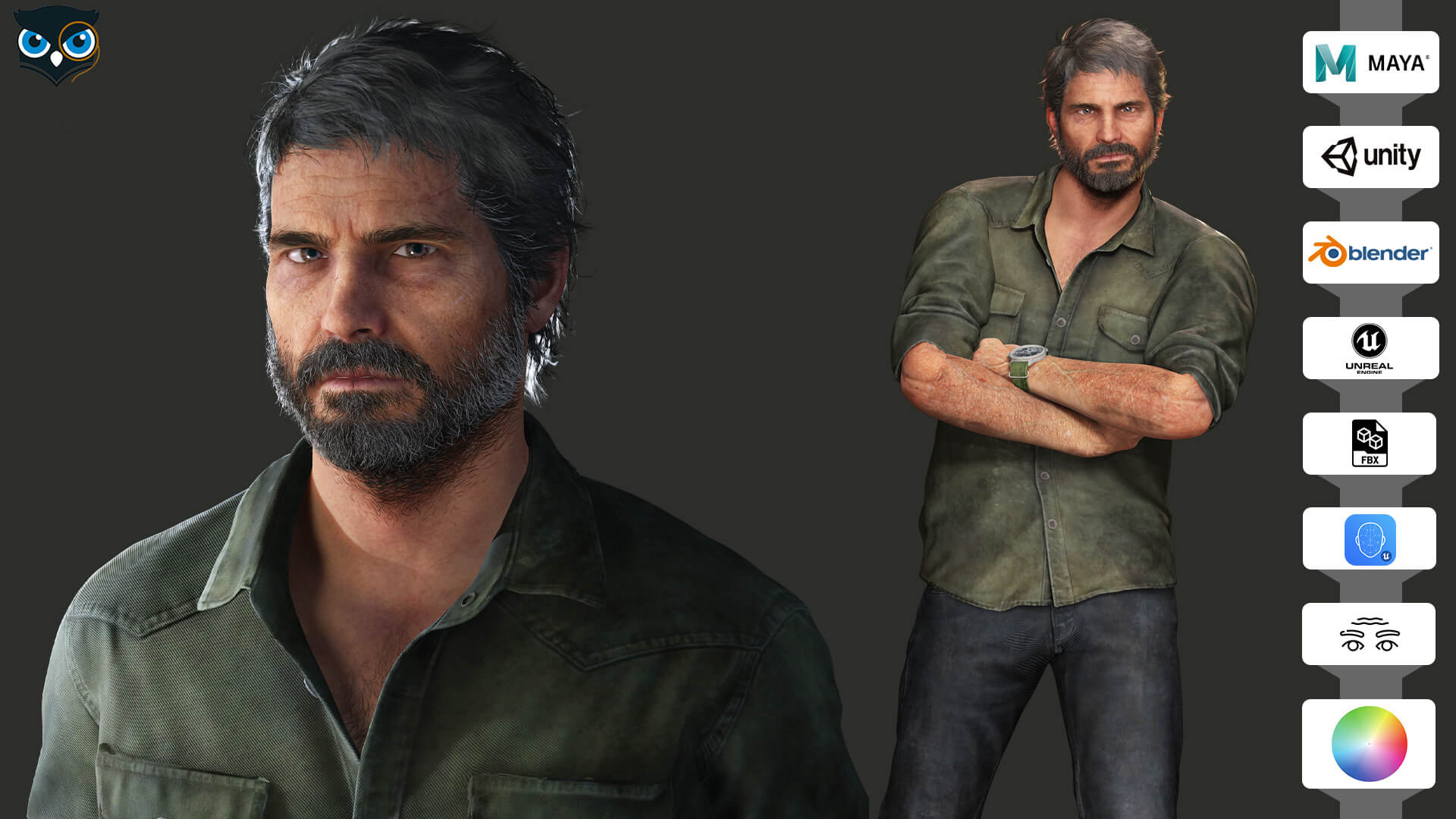 pedro pascal joel miller the last of us full rigged low poly 01 1777473853