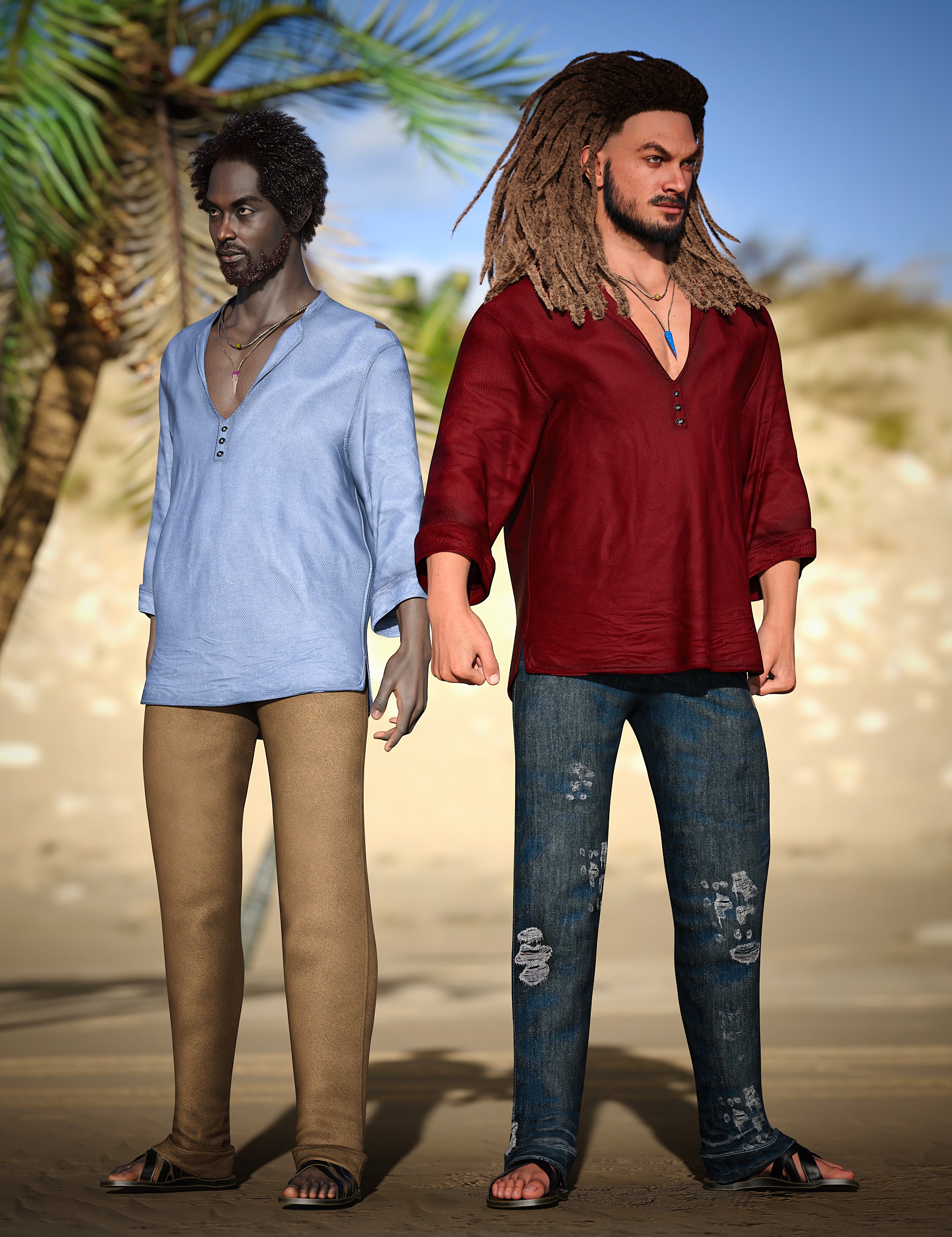 dForce Islander Outfit Texture Add-On 1 dForce Islander Outfit Texture Add-On