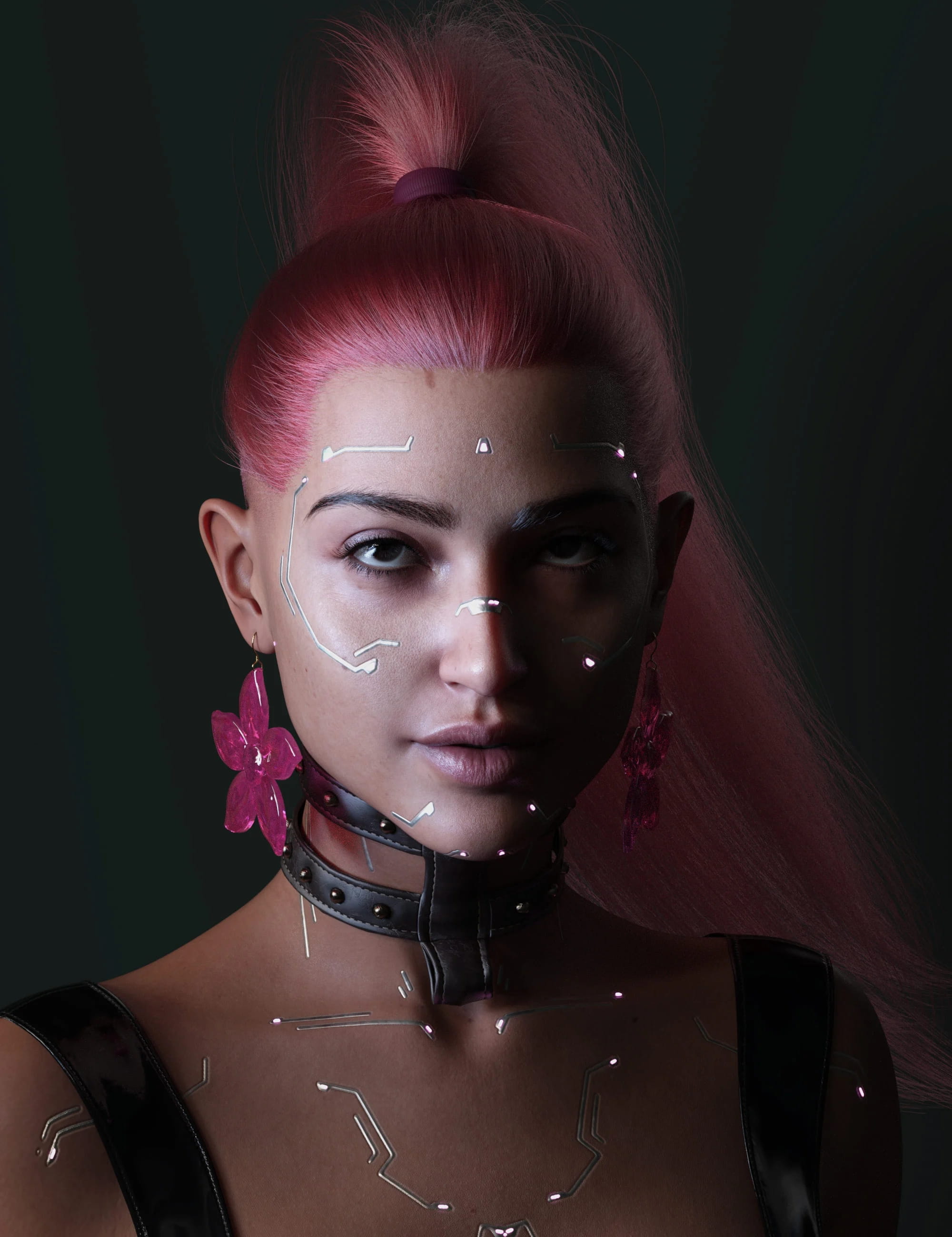 dforcestrandbased2in1edgyponytailhairforgenesis913daz3d 1 1777743389