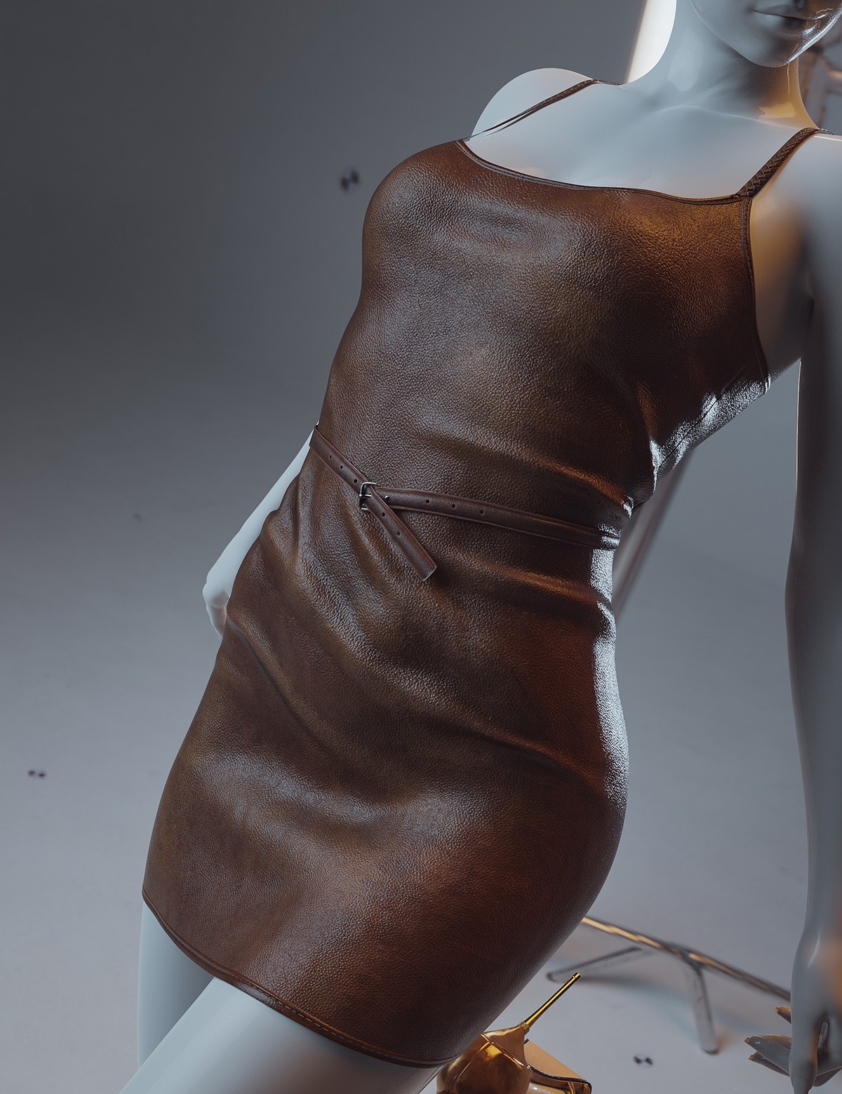 white vegan leather dress Vegan Leather Mini Dress