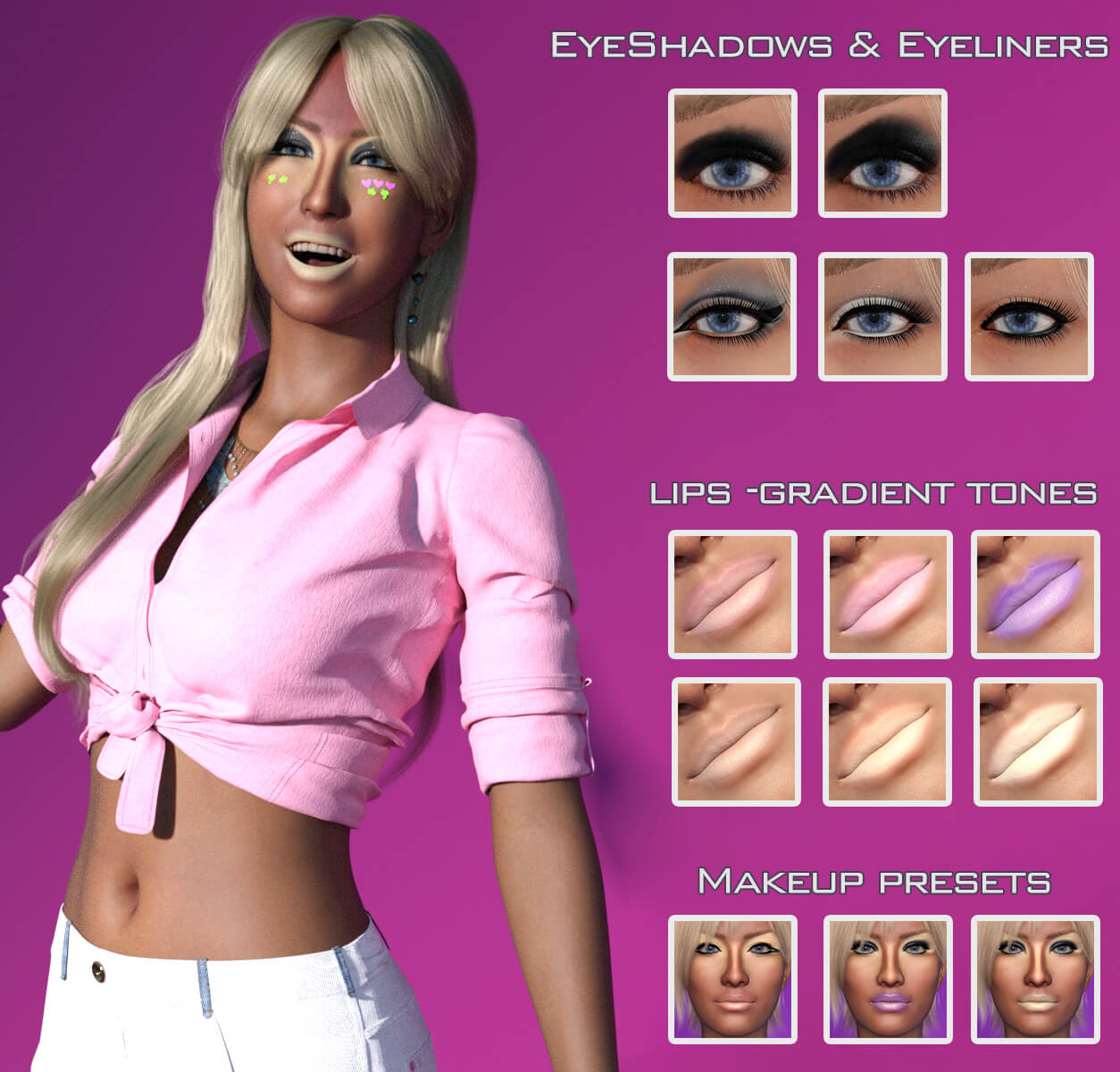 ganguro spirit genesis 9 character makeup pack 06 1779840252