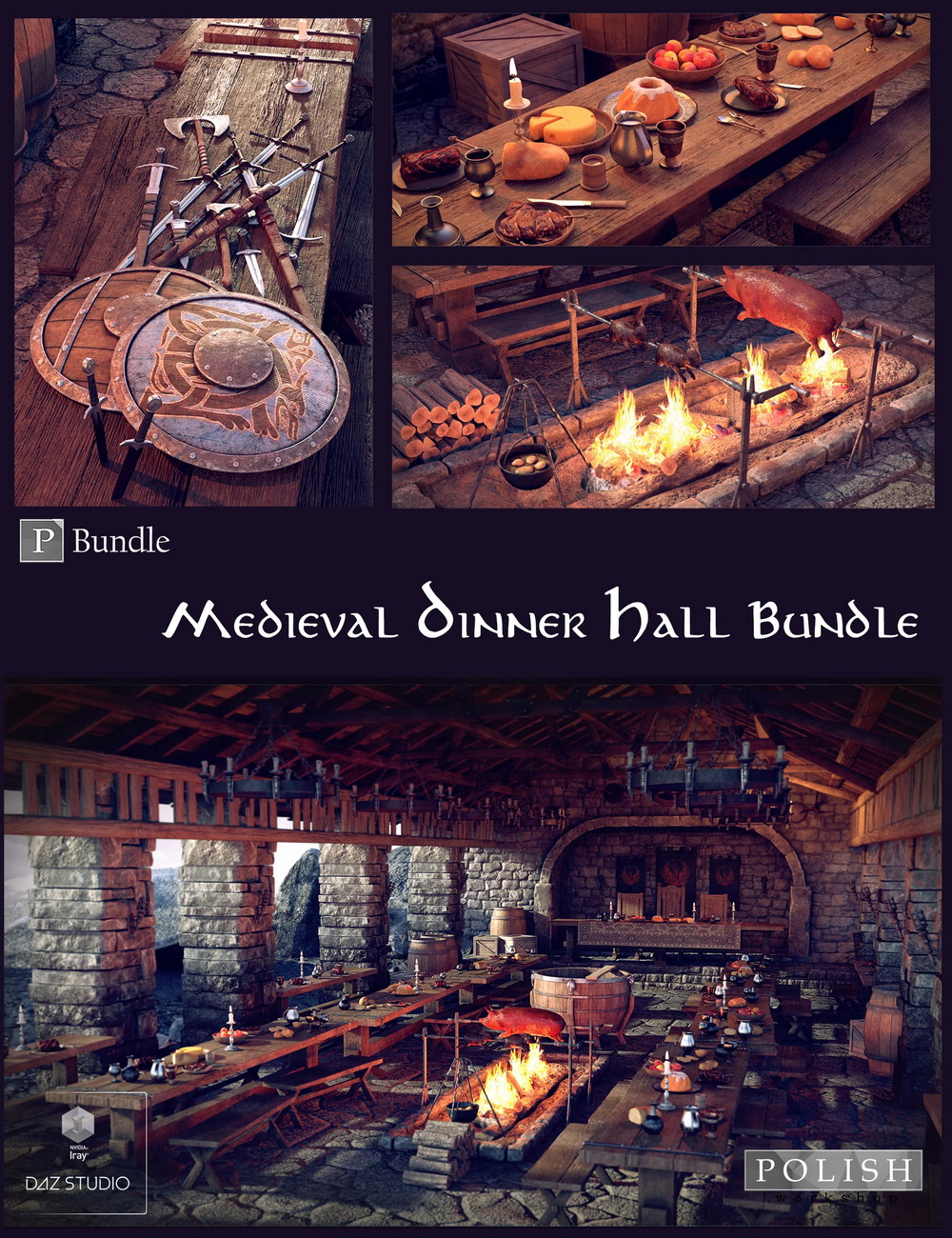 00a main medieval dinner hall bundle daz3d 1780159899