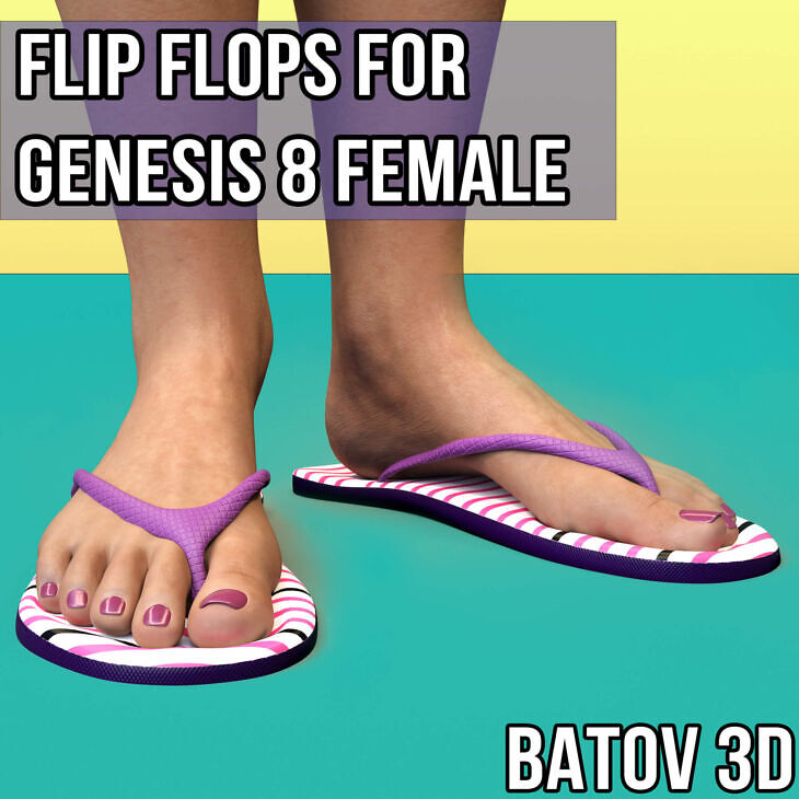Flip Flops for Genesis 8 Female 1780729827