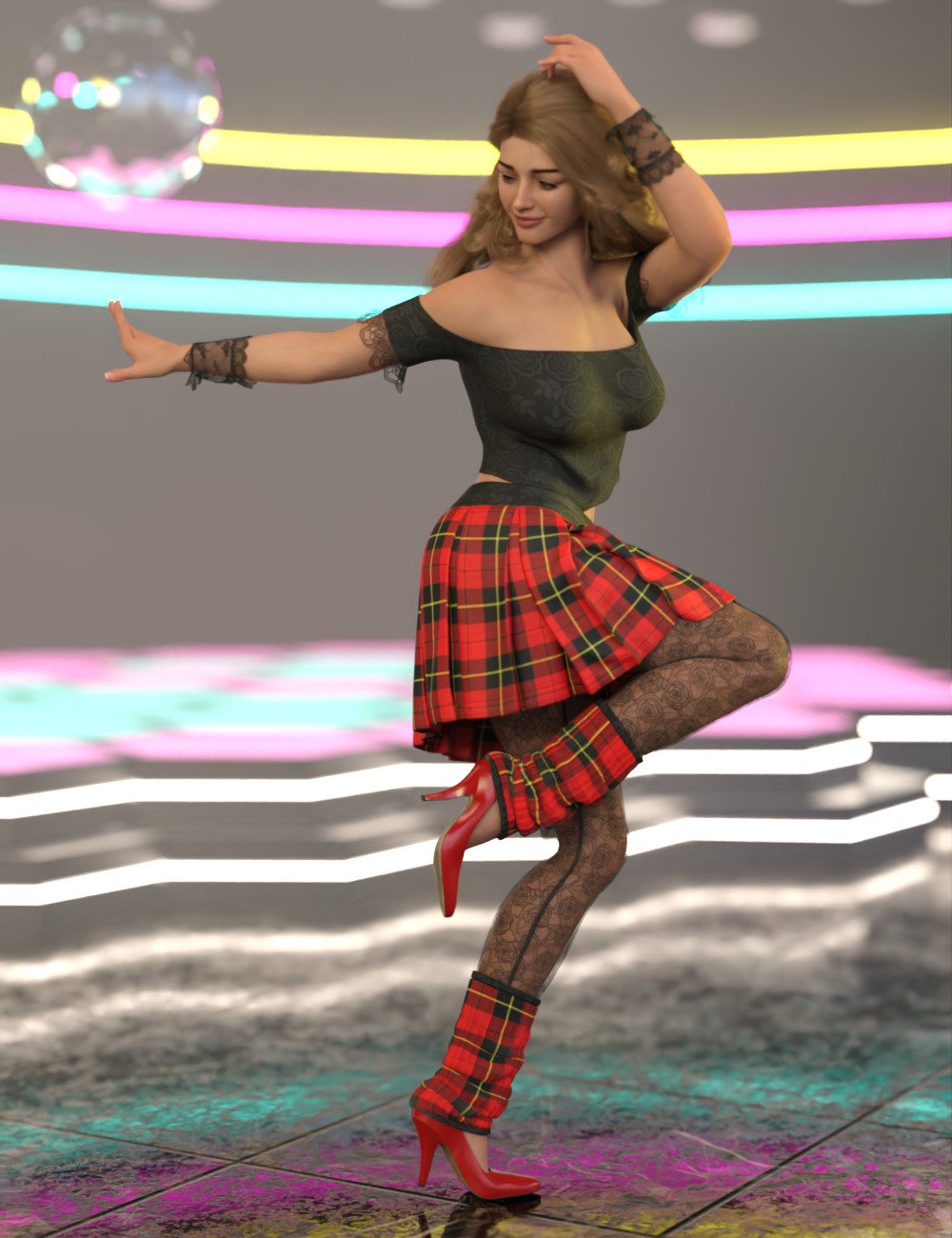 dforce 80s valley outfit for genesis 9 and 8 female 1781022680