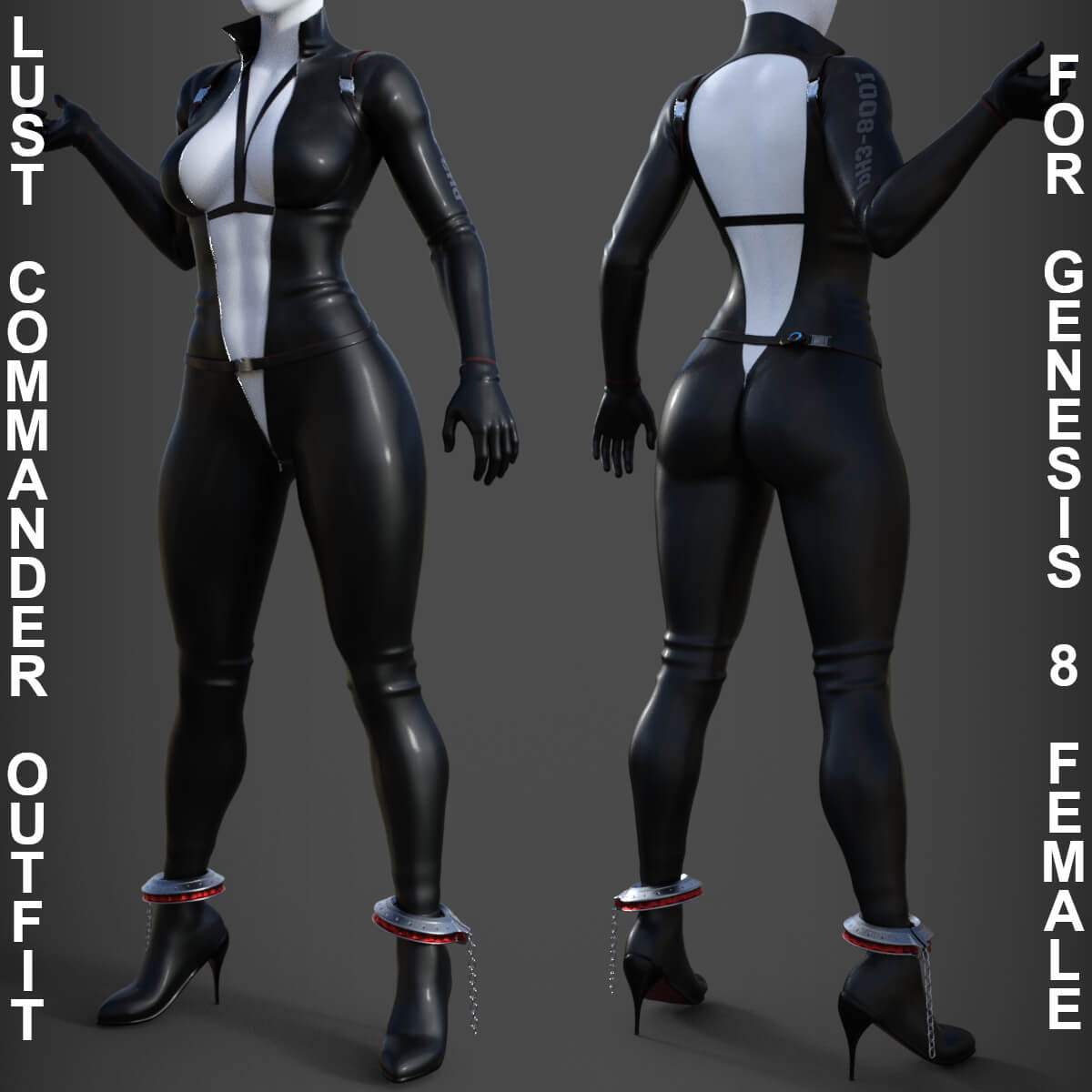 Lust Commander Outfit for Genesis 8 Female 1 Lust Commander Outfit for Genesis 8 Female
