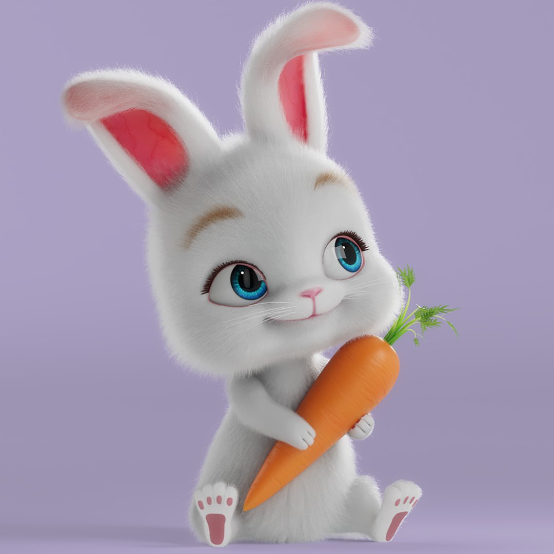 Cartoon Rabbit Rigged 1781637731