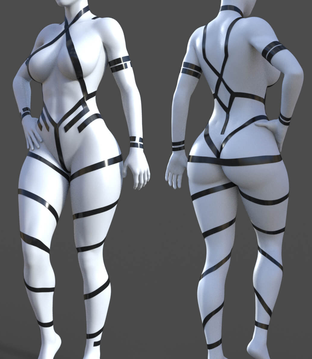Kinky Tape Kini for Genesis 8 Female 1 Kinky Tape Kini for Genesis 8 Female