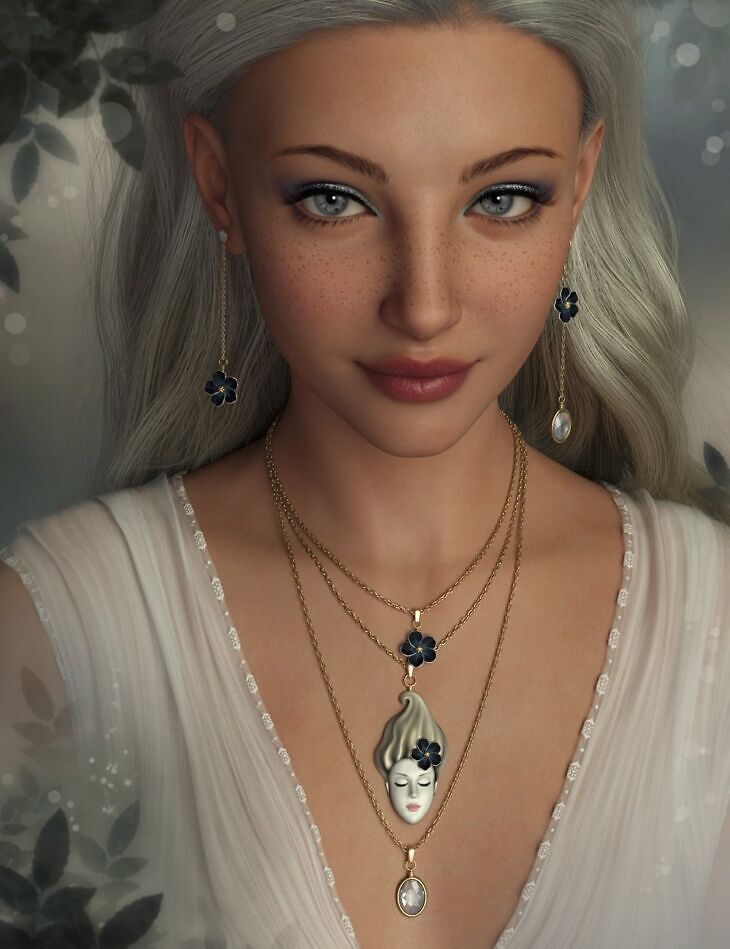 FK dForce Charmed Soul Jewelry Set Genesis 9 8 and 8 1 Female 1782395695