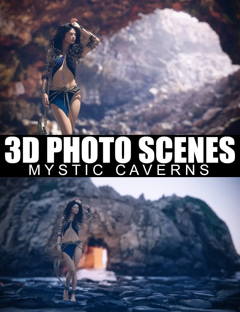 3D Photo Scenes - Mystic Caverns 1 3D Photo Scenes - Mystic Caverns