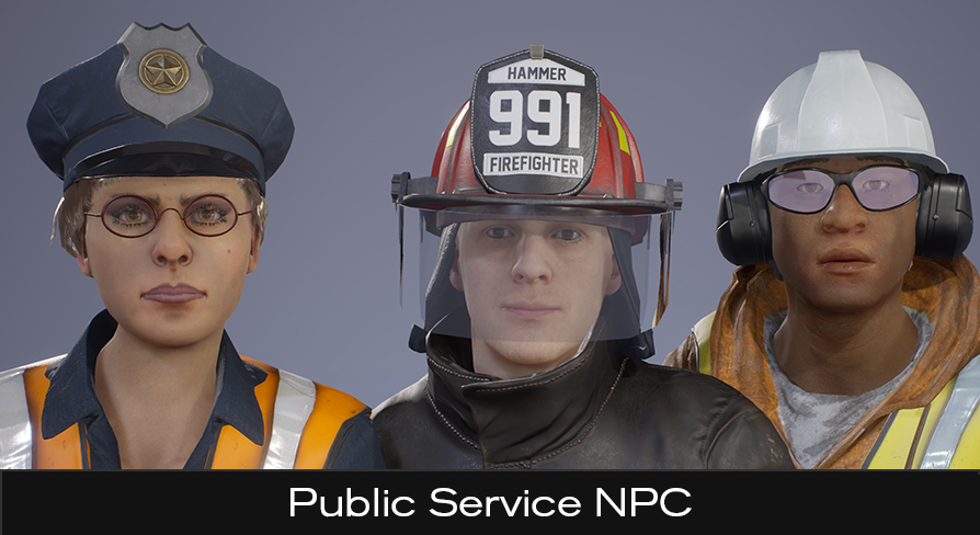Public Service NPC - Metahuman 1 Public Service NPC - Metahuman