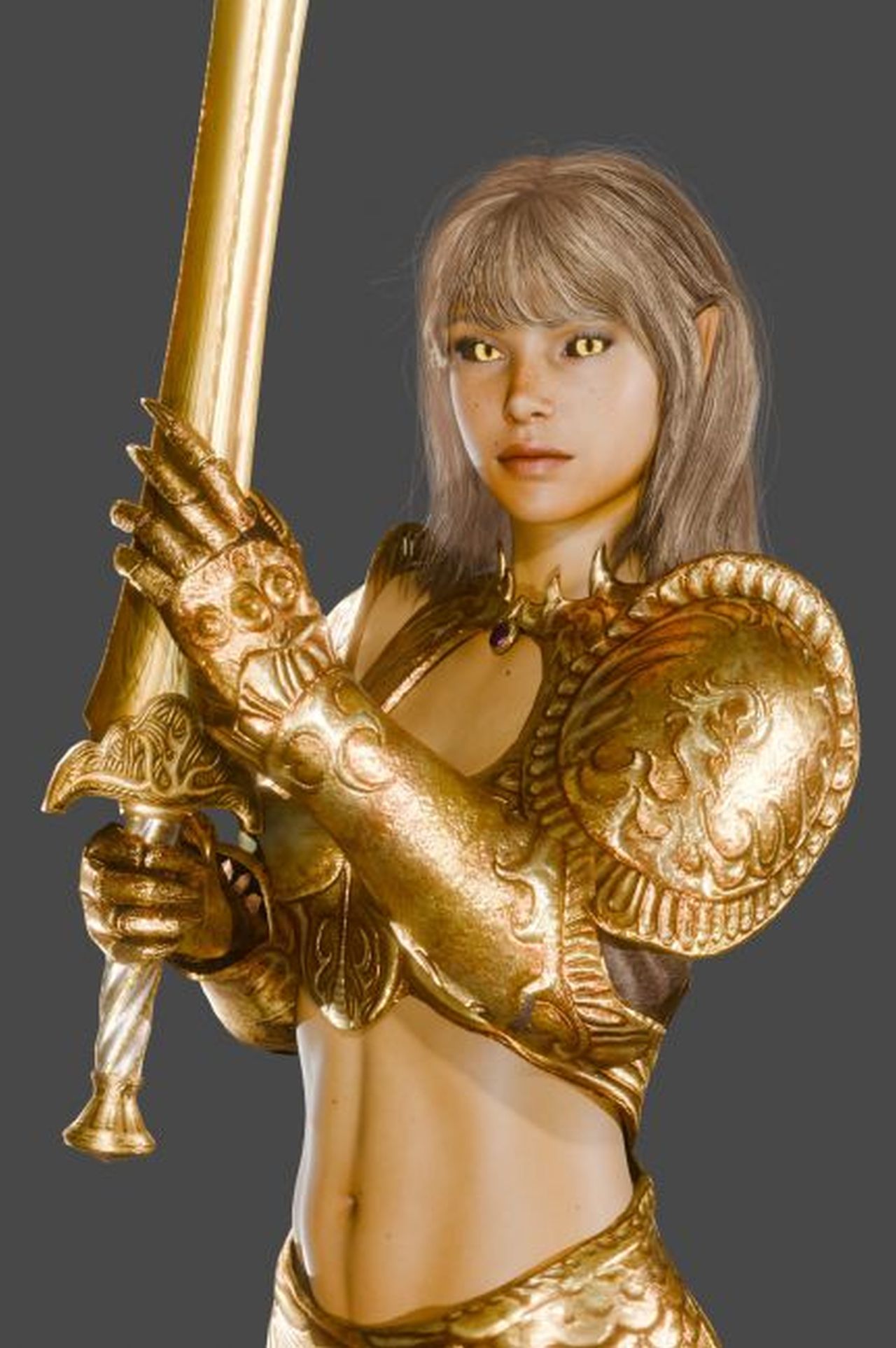 Golden Saint Character Morph for Genesis 8 Females