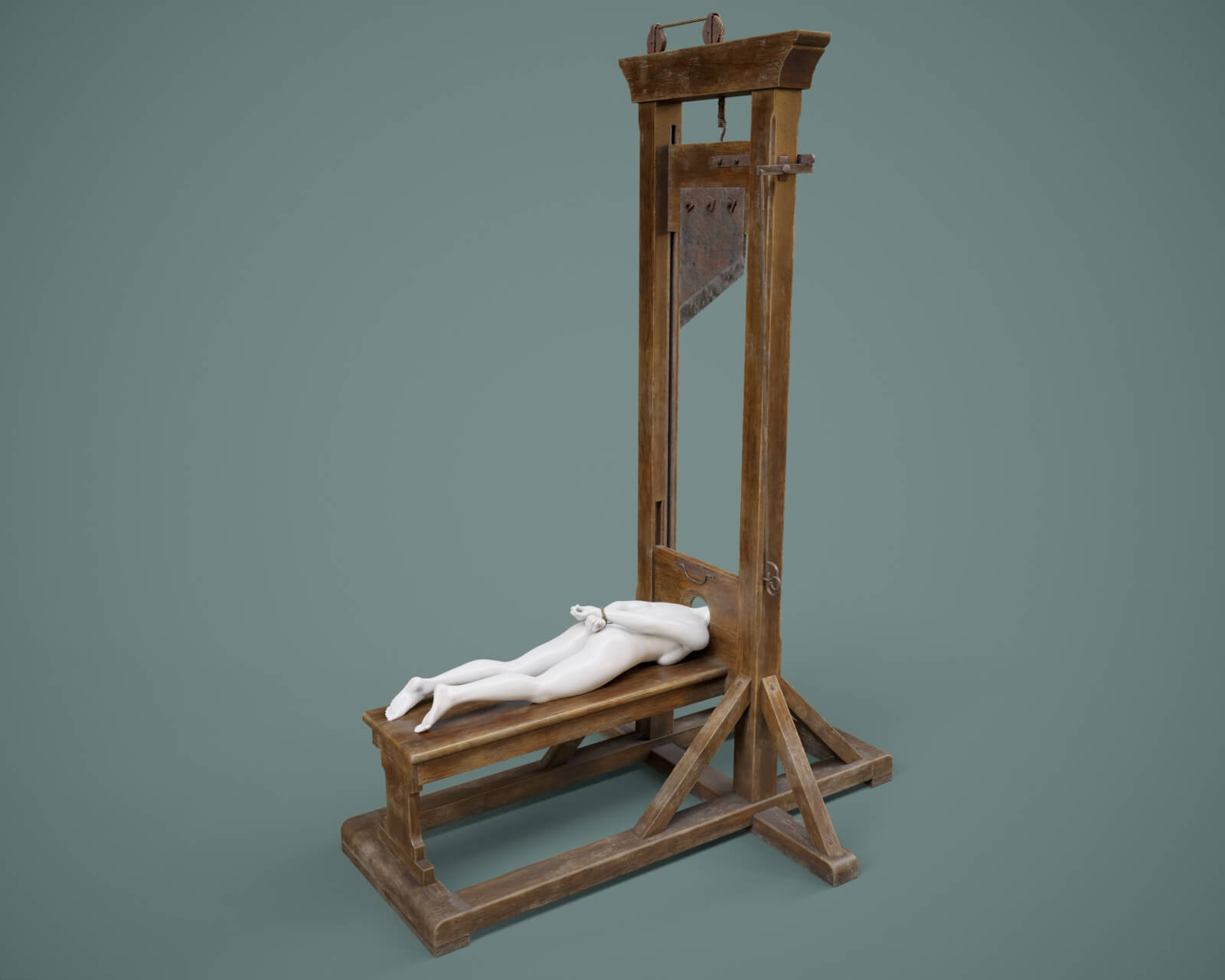guillotine device prop and poses for genesis9 01 1784212676