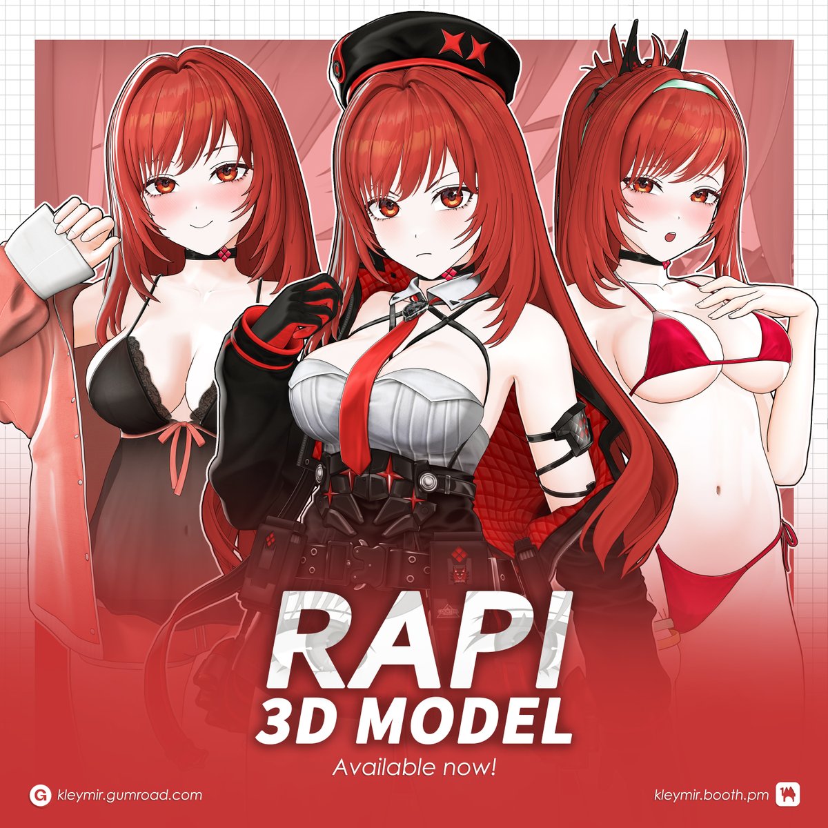 Rapi Model T Pose Outfit Variations 1784599667