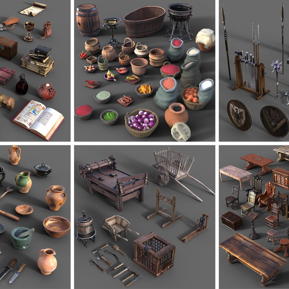 130 Medieval Props Collection for Daz Studio 1 https://new.imagehostx.com/upload/2026/07/22/full-aa0541b9912a93efdc8a34898a0bbf1b_1784705171.jpg