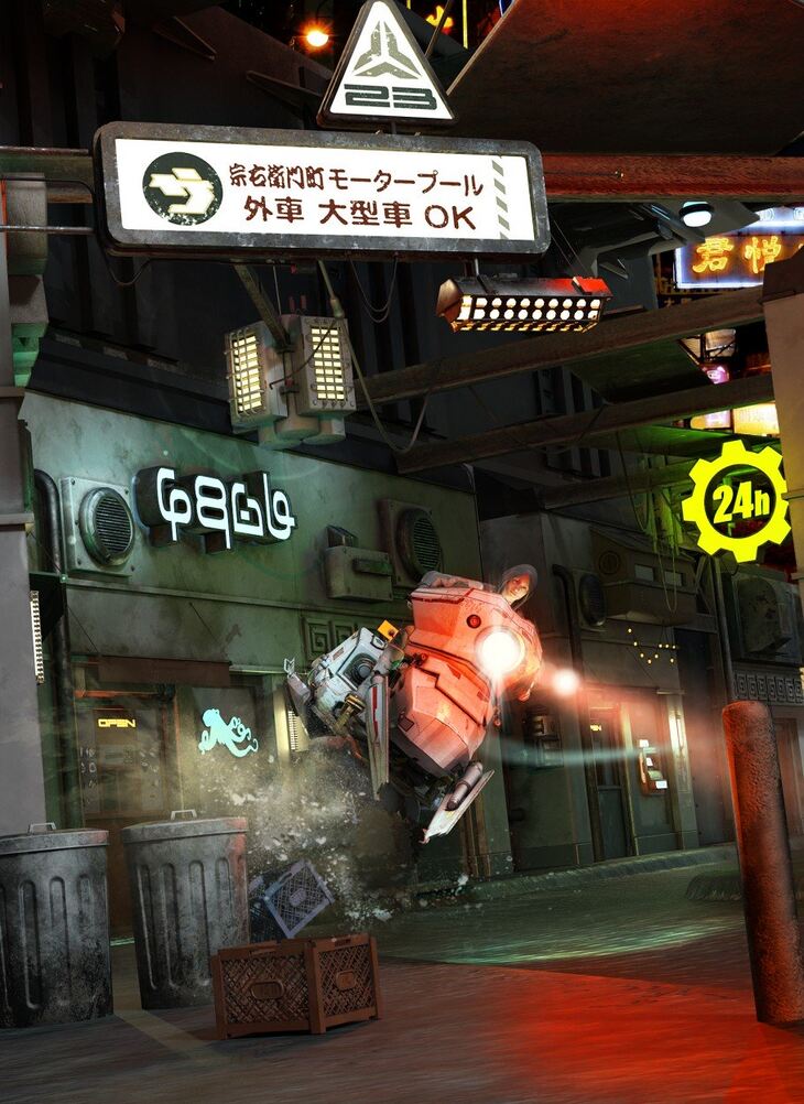 Sci Fi Black Market Alley Construction Set 1785049989
