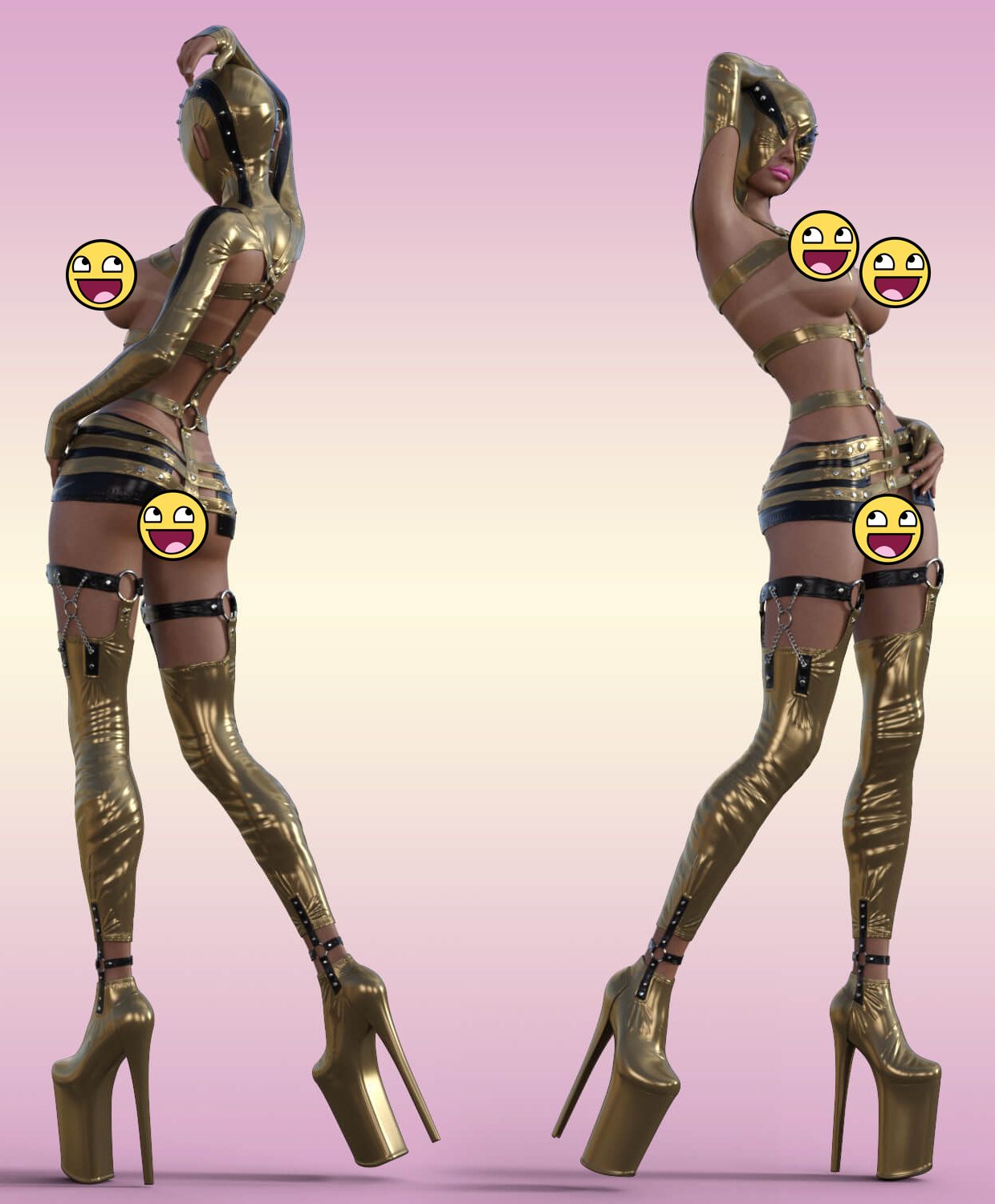 mistress x sexy bdsm fetish leather suit for daz g8 female 04 1785194104