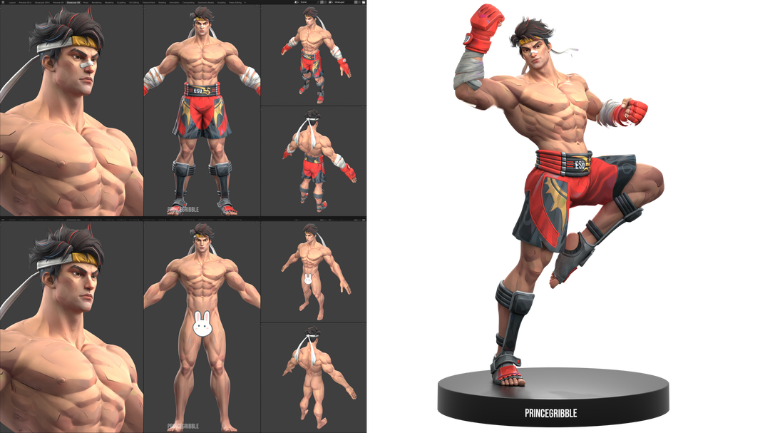 PATREON Iron Fist Lin Shao The Knockout for Genesis 8 Male G8M 02 1785650221