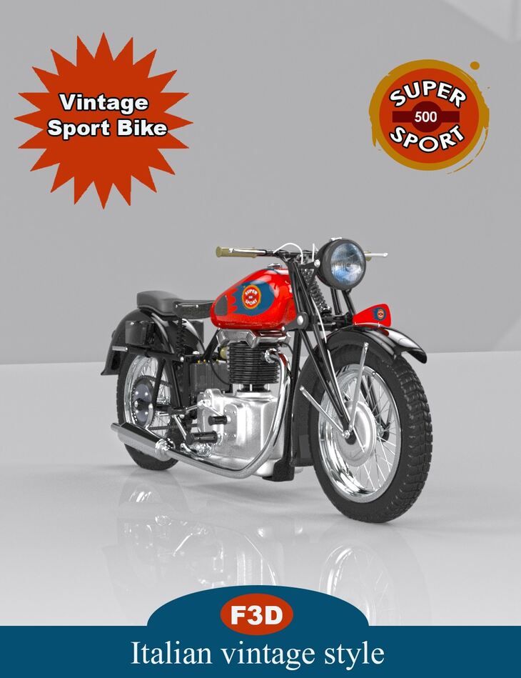 Vintage Sport Bike 1785827532