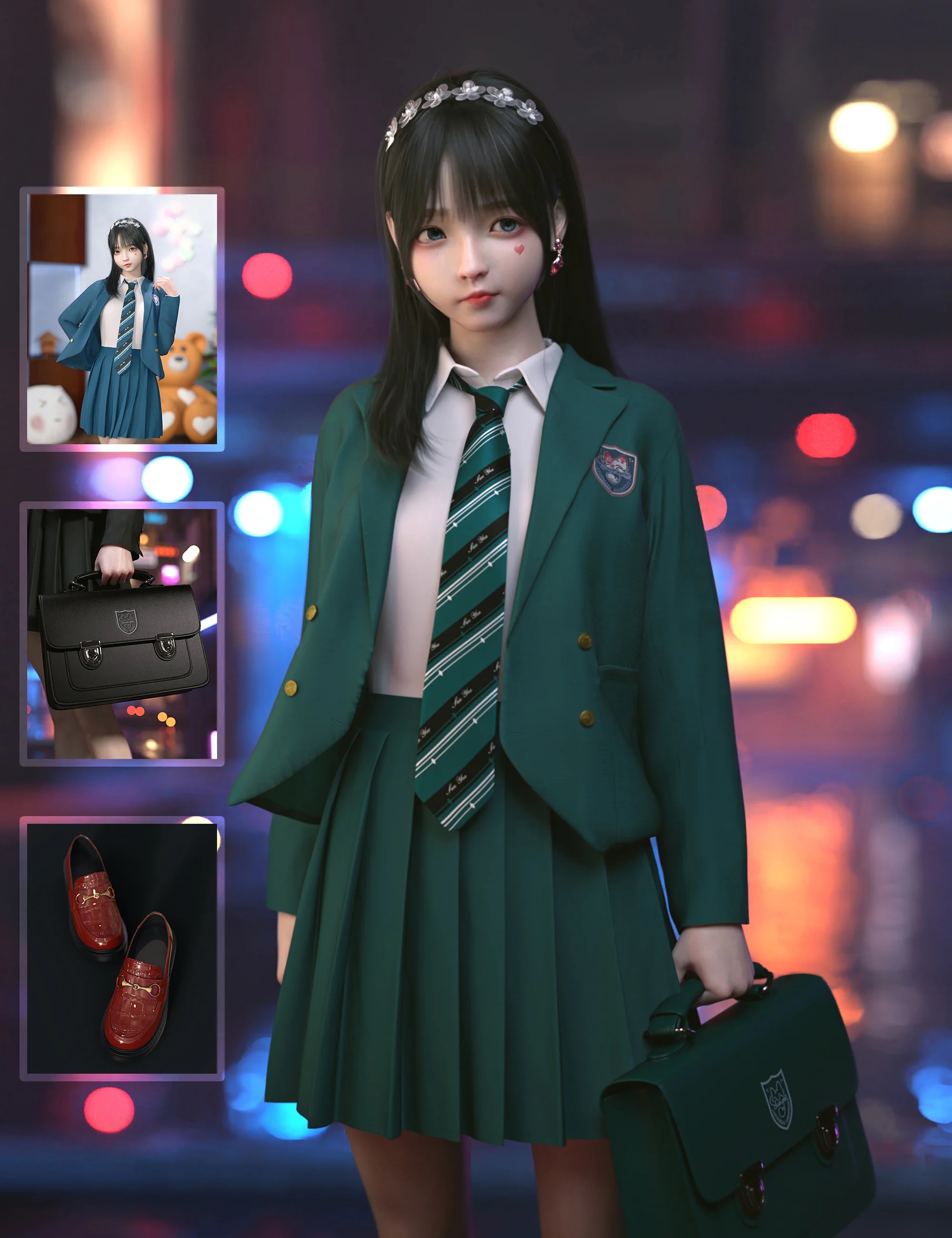 dForce SU Japan School Uniform Suit for Genesis 8, 8.1, and 9 1 dForce SU Japan School Uniform Suit for Genesis 8, 8.1, and 9