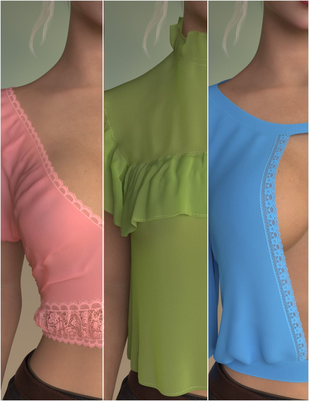 dForce Casually Yours Tops for Genesis 9 1 dForce Casually Yours Tops for Genesis 9