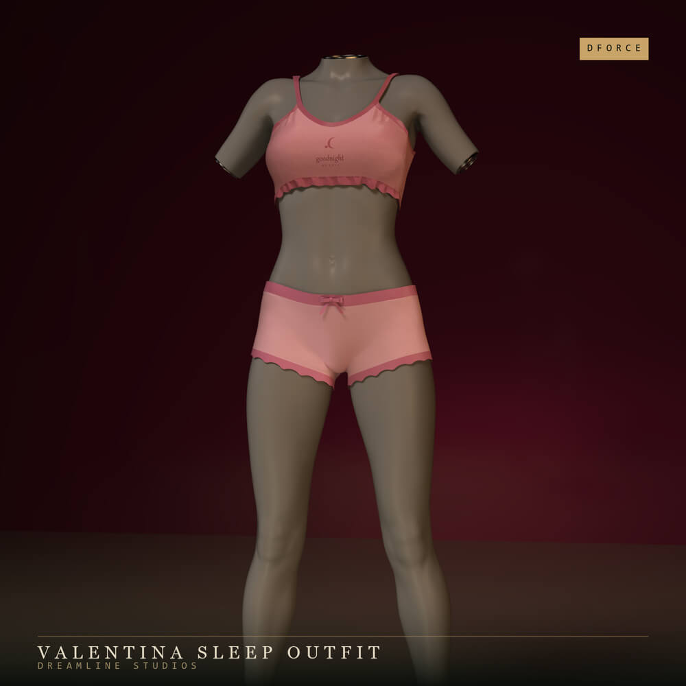 dforce valentina sleep outfit for genesis 8 8 1 female and 01 1787048703