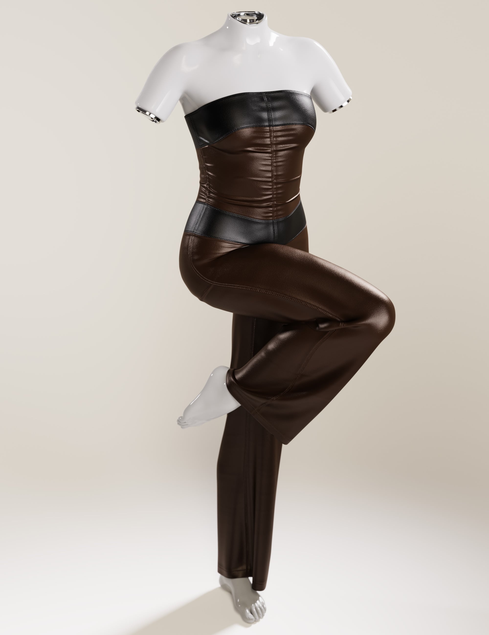 dForce Sleeveless Leather Suit for Genesis 9 12 dforcesleevelessleathersuitforgenesis900maindaz3d 1787554584
