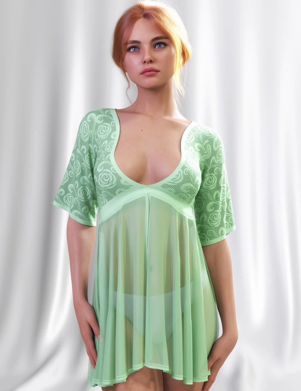 JMR dForce Ivana Nightdress for Genesis 9 and 8 Female