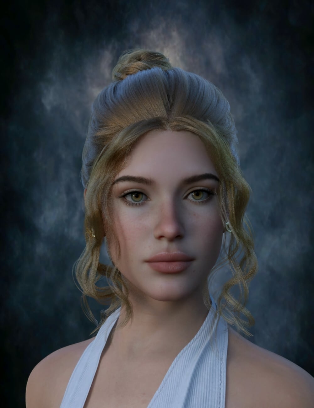 Celiana Classic Chignon For Genesis 9 14 celianaclassicchignonforgenesis905daz3d 1788289083