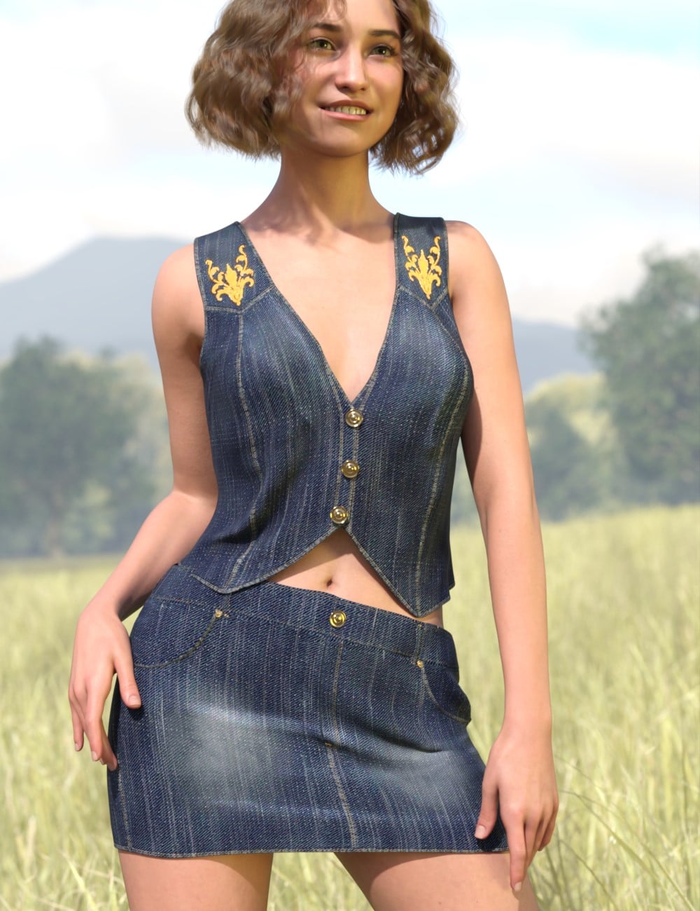dforceceecee12denimvestandskirtforgenesis9and8female00maindaz3d 1789456187