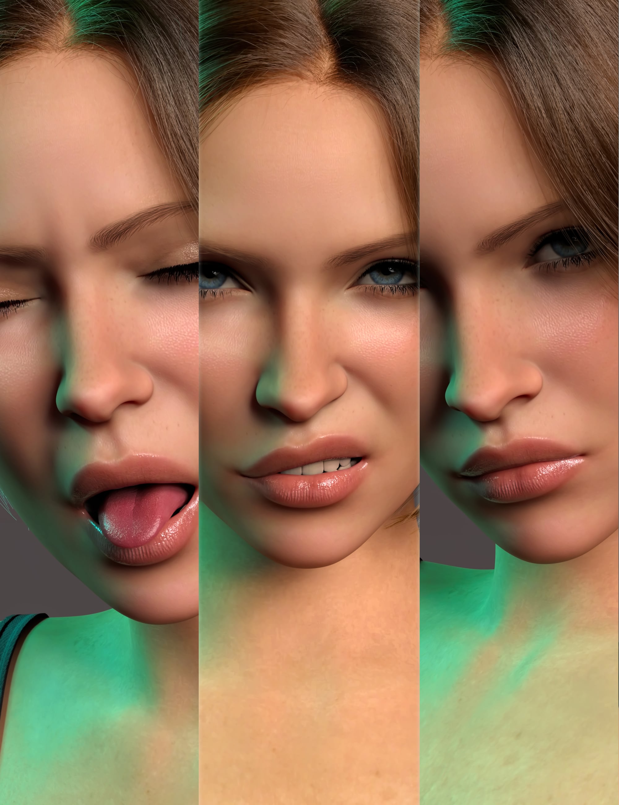Z Basic Emotions Disgust and Irritation Expressions for Genesis 9 2