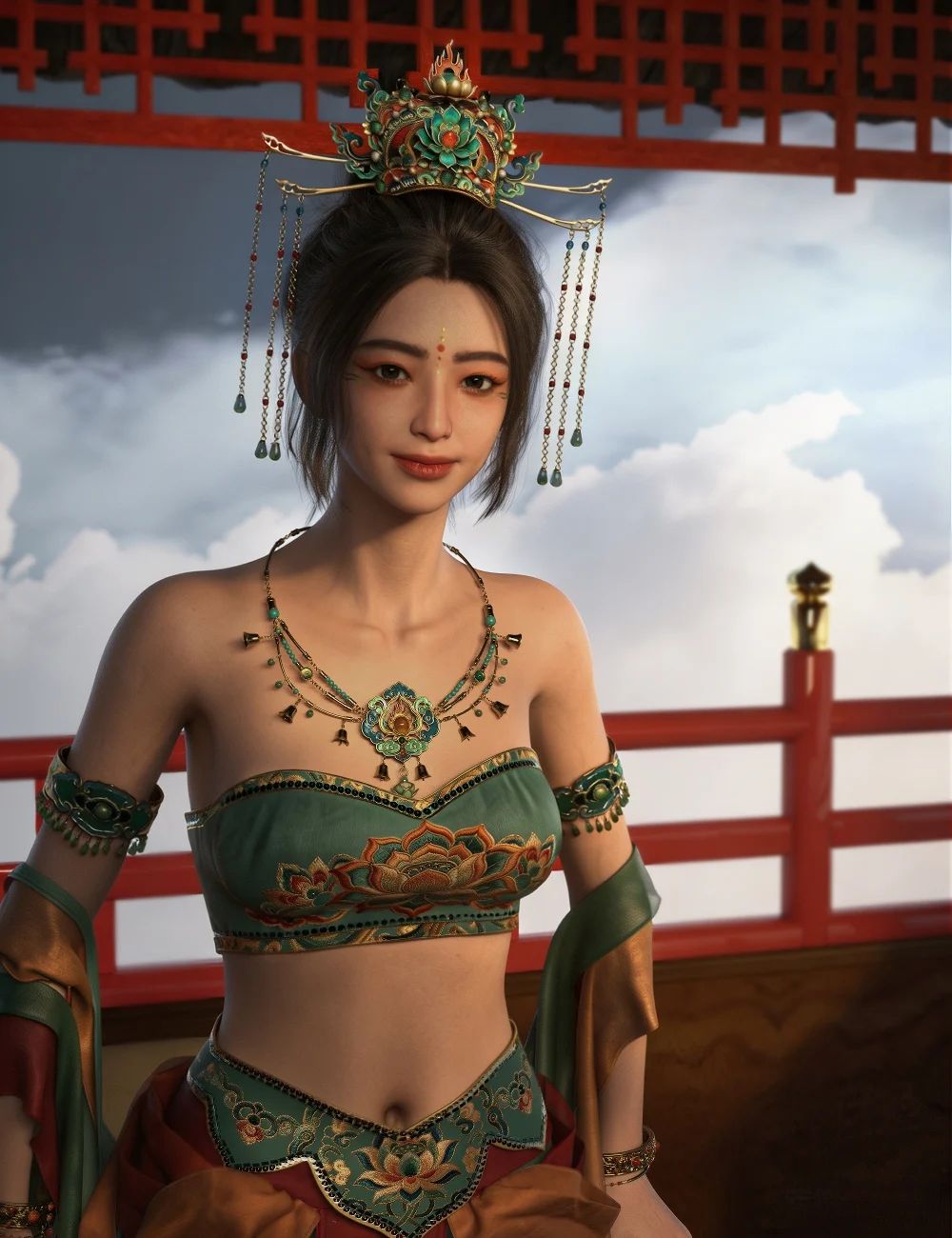 Lala Dunhuang Apsara Bundle for Genesis 9 92 laladunhuangapsarabundleforgenesis900maindaz3d 1789886096