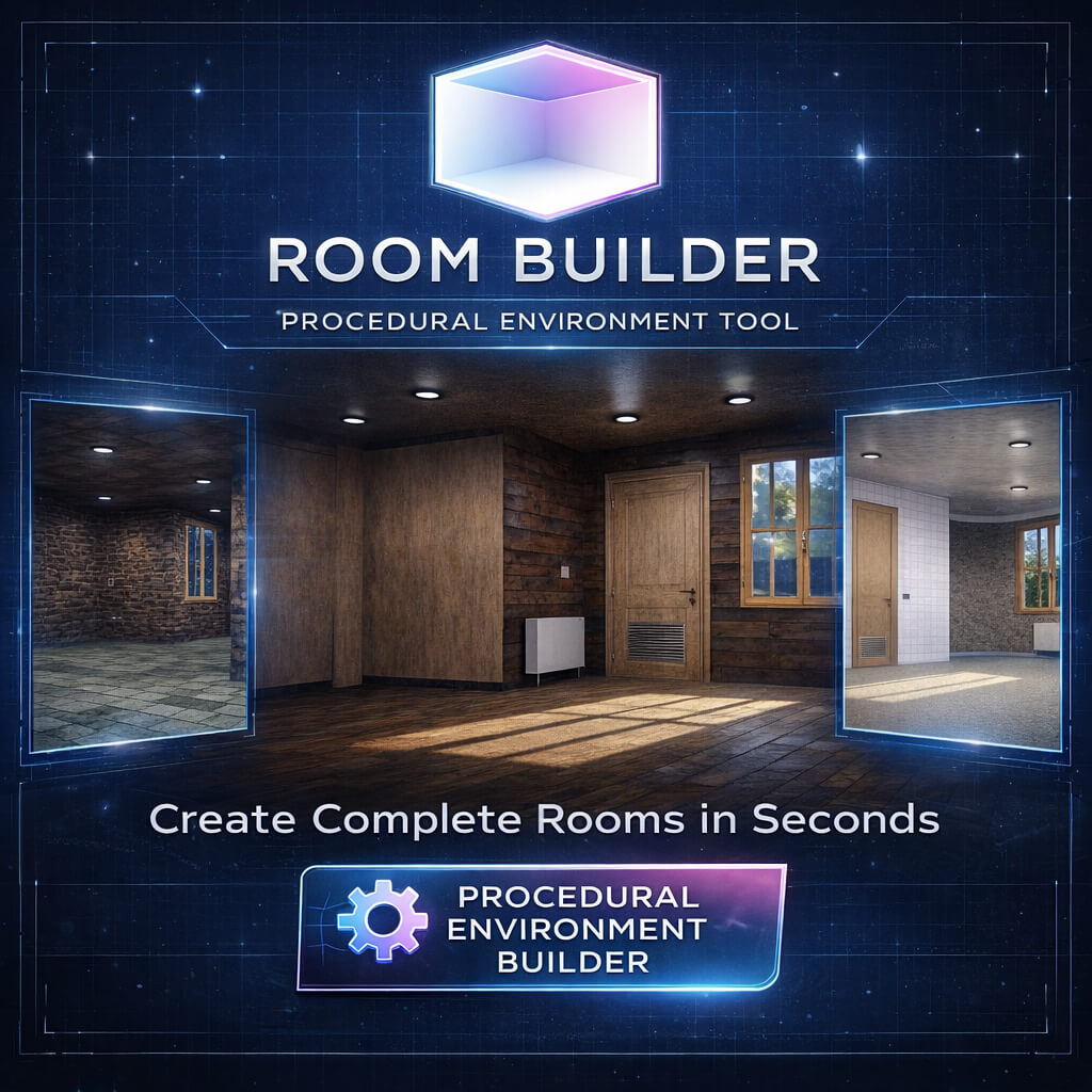 Room Builder – Complete System Bundle 96 room builder procedural room generation 01 1789900948
