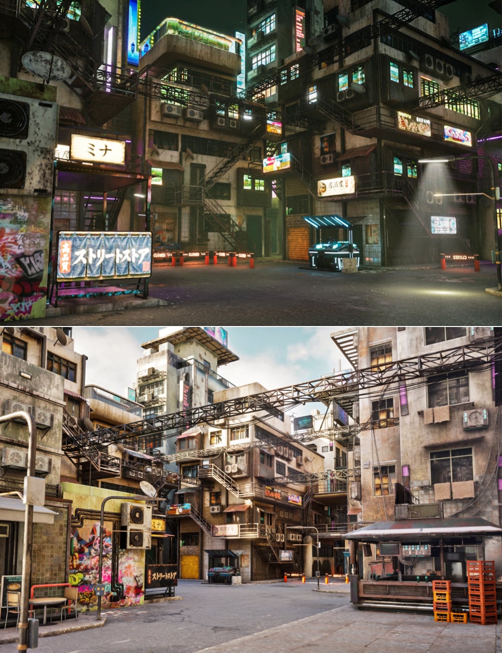 XI Cyberpunk Slum 86