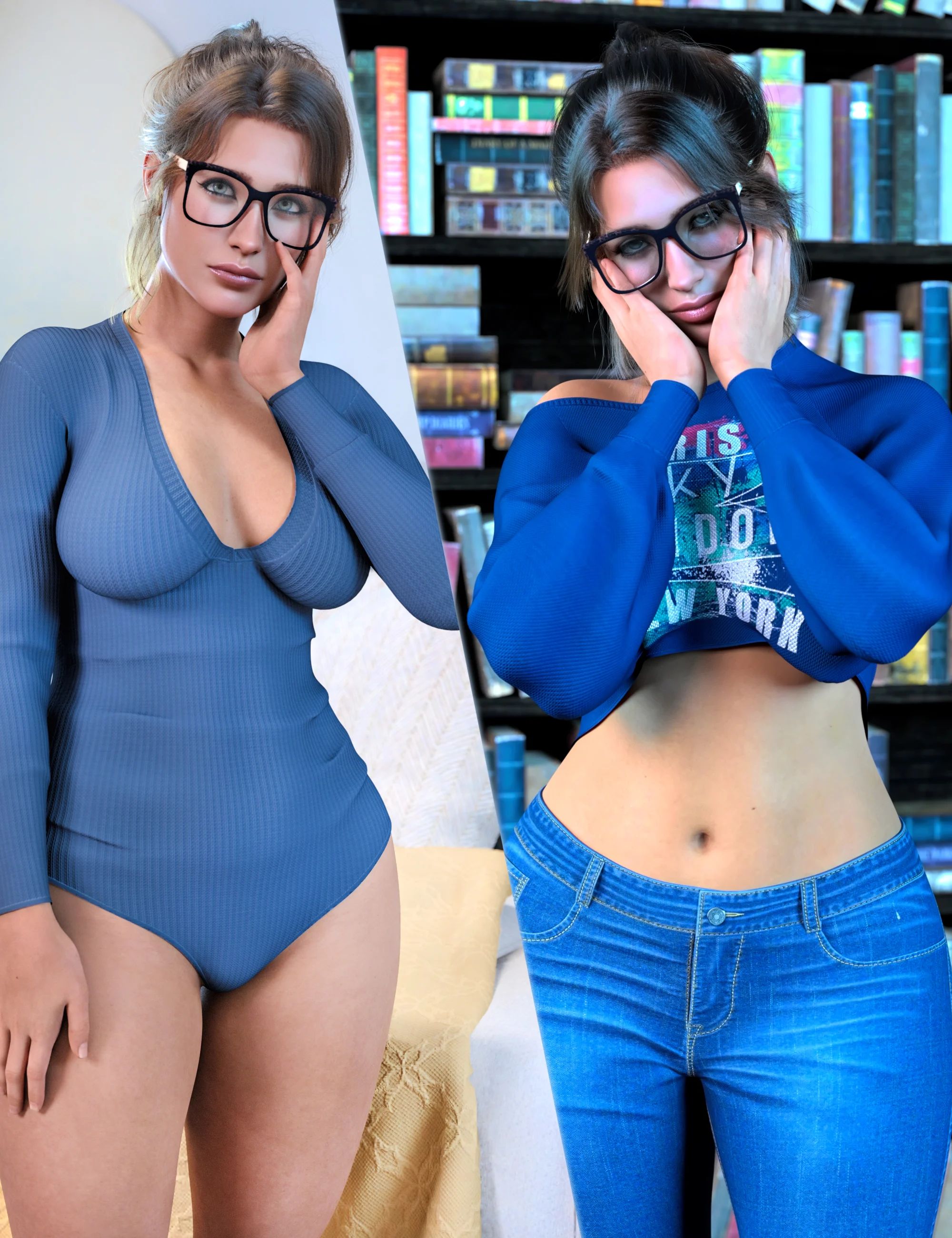 Z Introvert Beauty Shape and Pose Mega Set for Genesis 9 and 8 Female 72 Main 1789975346