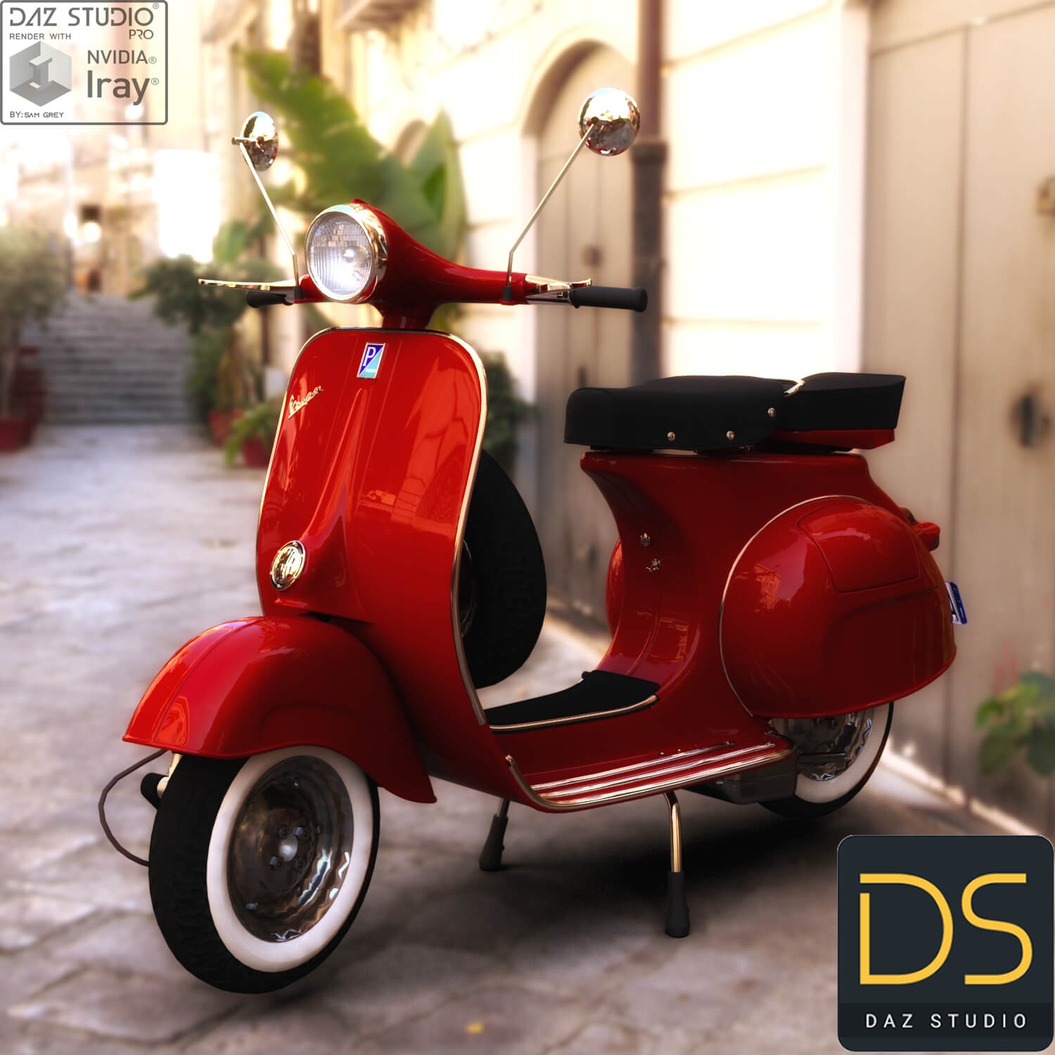 Piaggio Vespa 1961 for DAZ Studio 2 remote 1790073671