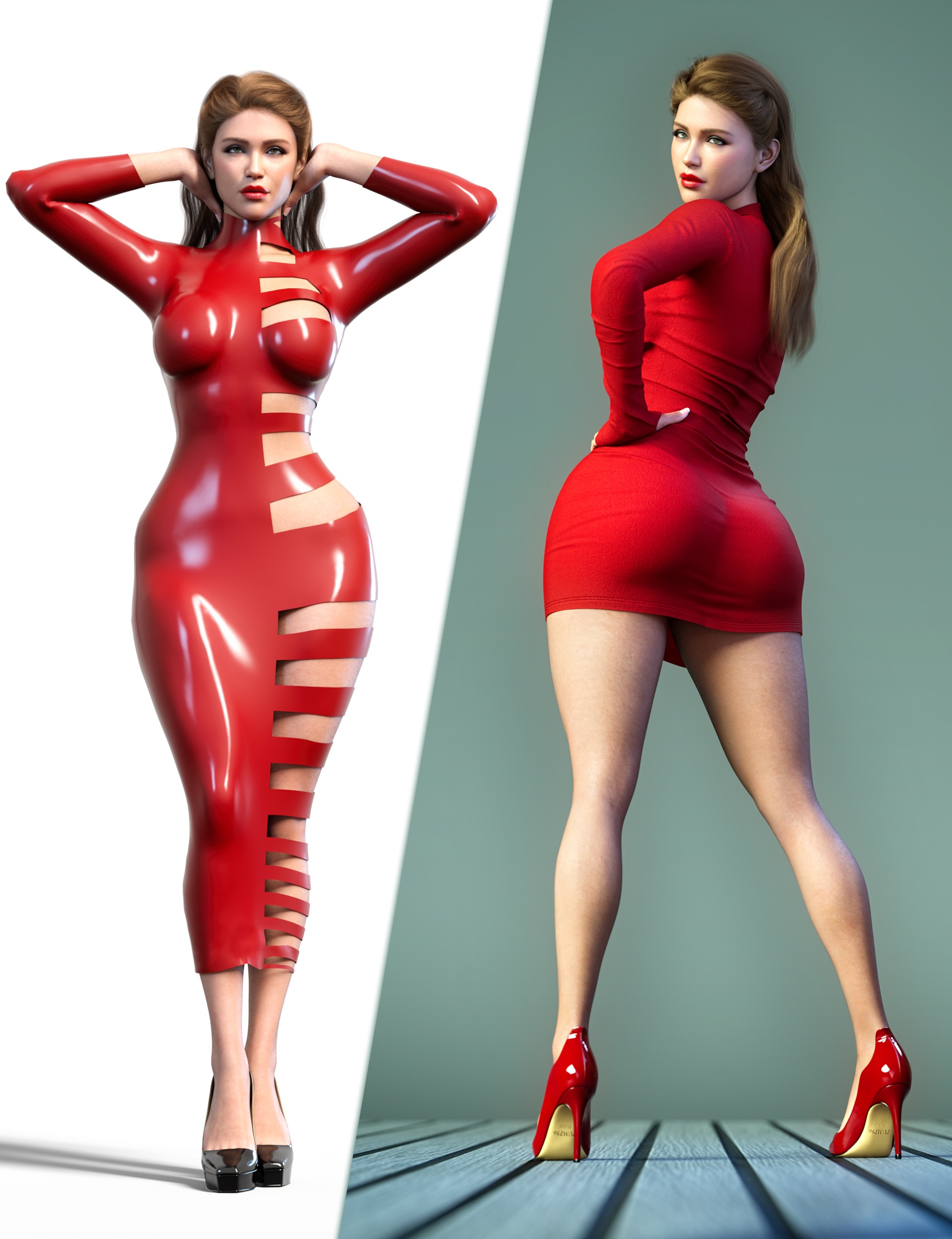 Z Bombshell Beauty Shape and Pose Mega Set for Genesis 9 and 8 Female 4 remote 1790073892