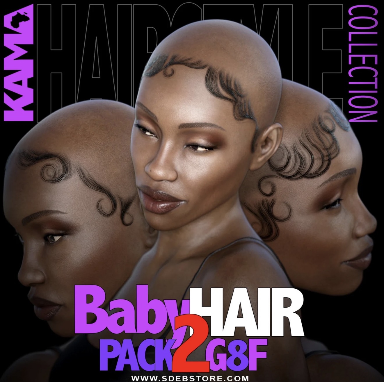 Baby Hair Pack 2 G8F 6 BHP2 1790126324