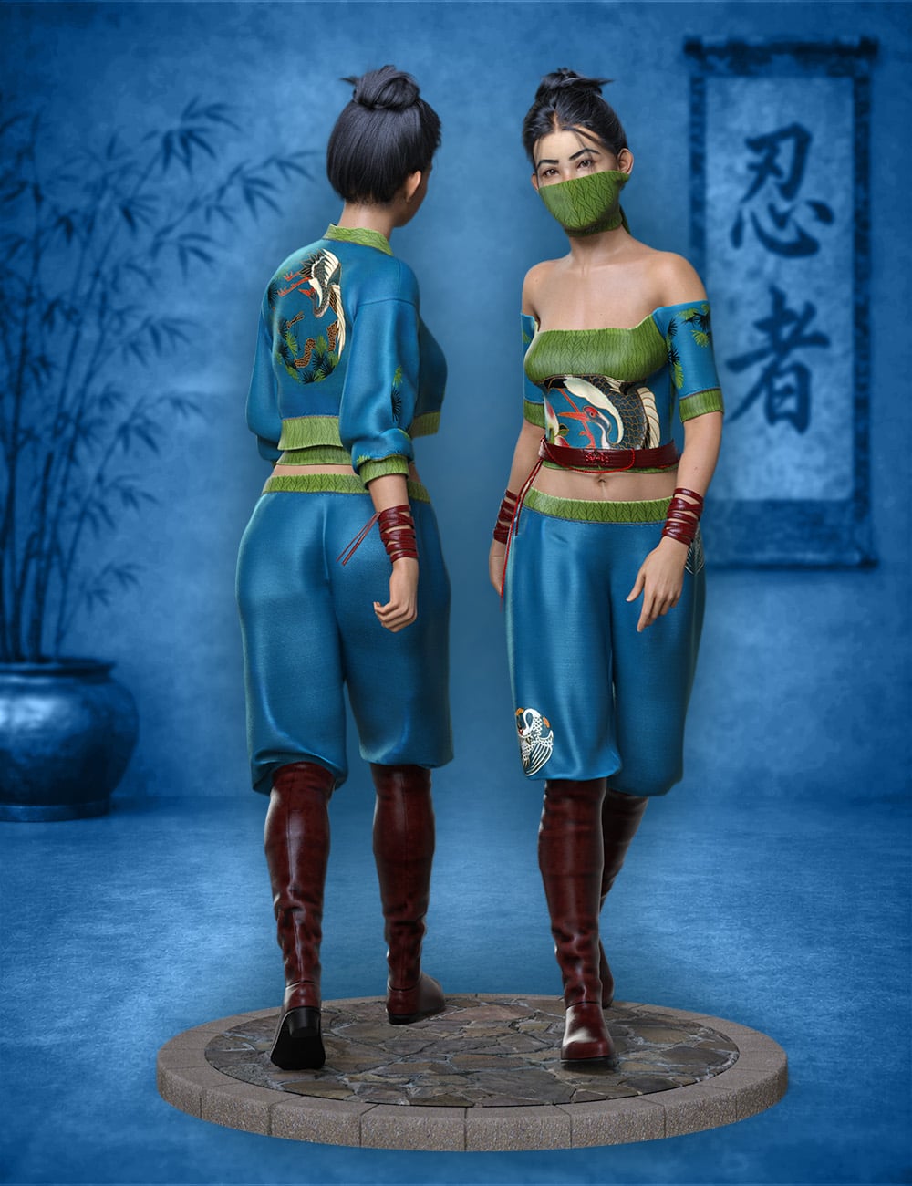 Disguises for dForce Dancing Dragon Shinobi Ensemble for Genesis 9 1 https://new.imagehostx.com/upload/2026/09/26/disguisesfordforcedancingdragonshinobiensembleforgenesis900maindaz3d_1790416522.jpg