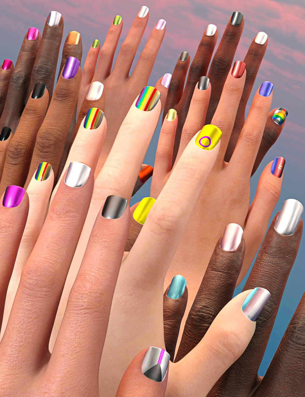 SBibb Pride Nails for Genesis 9 94 sbibbpridenailsforgenesis900maindaz3d 1791047439