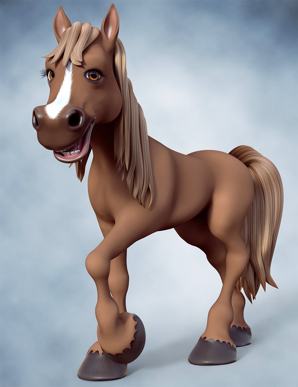 Toon Horse for Daz Horse 3 (CONVERTED TO GENESIS 8 MALE) 1 https://new.imagehostx.com/upload/2026/10/03/toonhorsefordazhorse300maindaz3d_1791071132.jpg