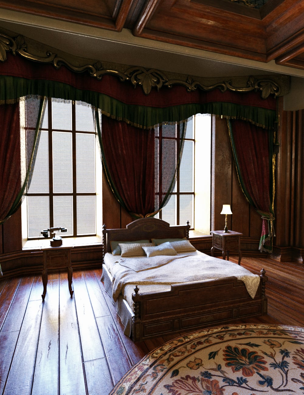 XI Old British Mansion Bedroom (Repost) 42