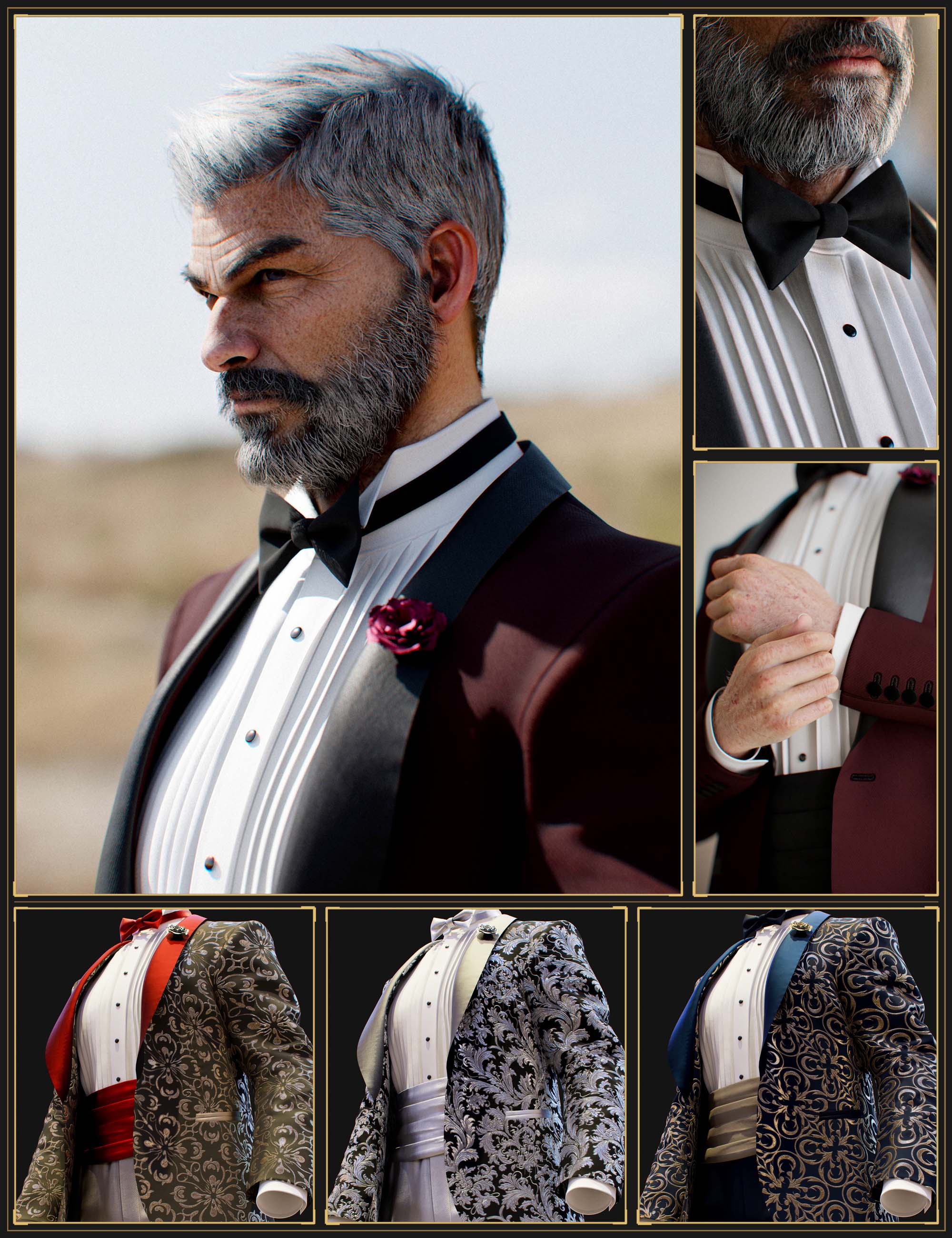 Mal3d dforce mi tuxedo bundle genesis9 male 100 mal3imagery Tuxedo GenesisMale9 11 1791305518