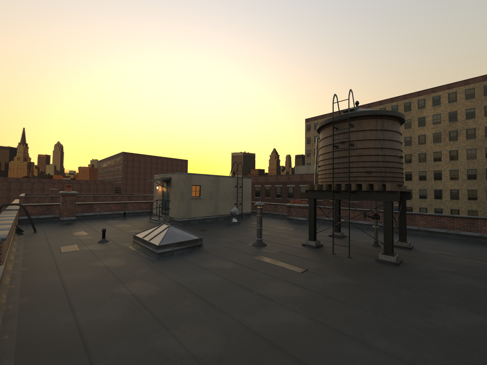 NYC Tenement Rooftop For DAZ Studio [Request]