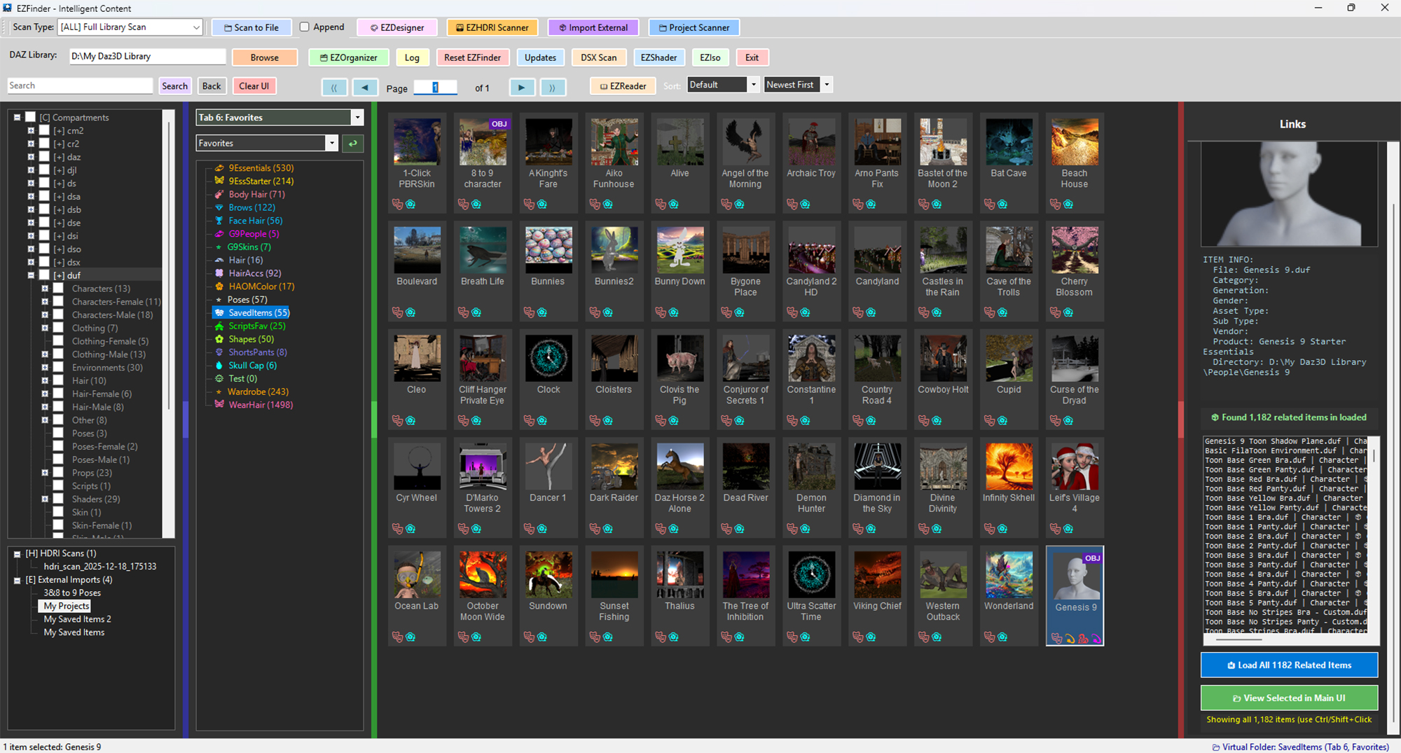 EZFinder - Advanced Content Manager for Daz Studio 1 https://new.imagehostx.com/upload/2026/10/15/ezfinderadvancedcontentmanagerfordazstudio10daz3d_1792063823.jpg