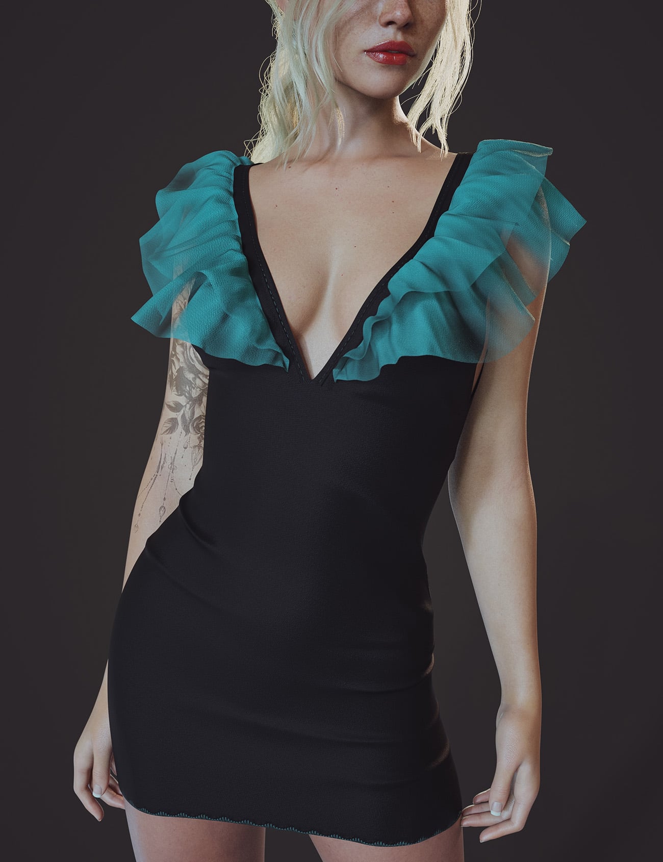 dForce Chaos Frill Dress for Genesis 9 1 https://new.imagehostx.com/upload/2026/10/17/dforcechaosfrilldressforgenesis900maindaz3d_1792220446.jpg
