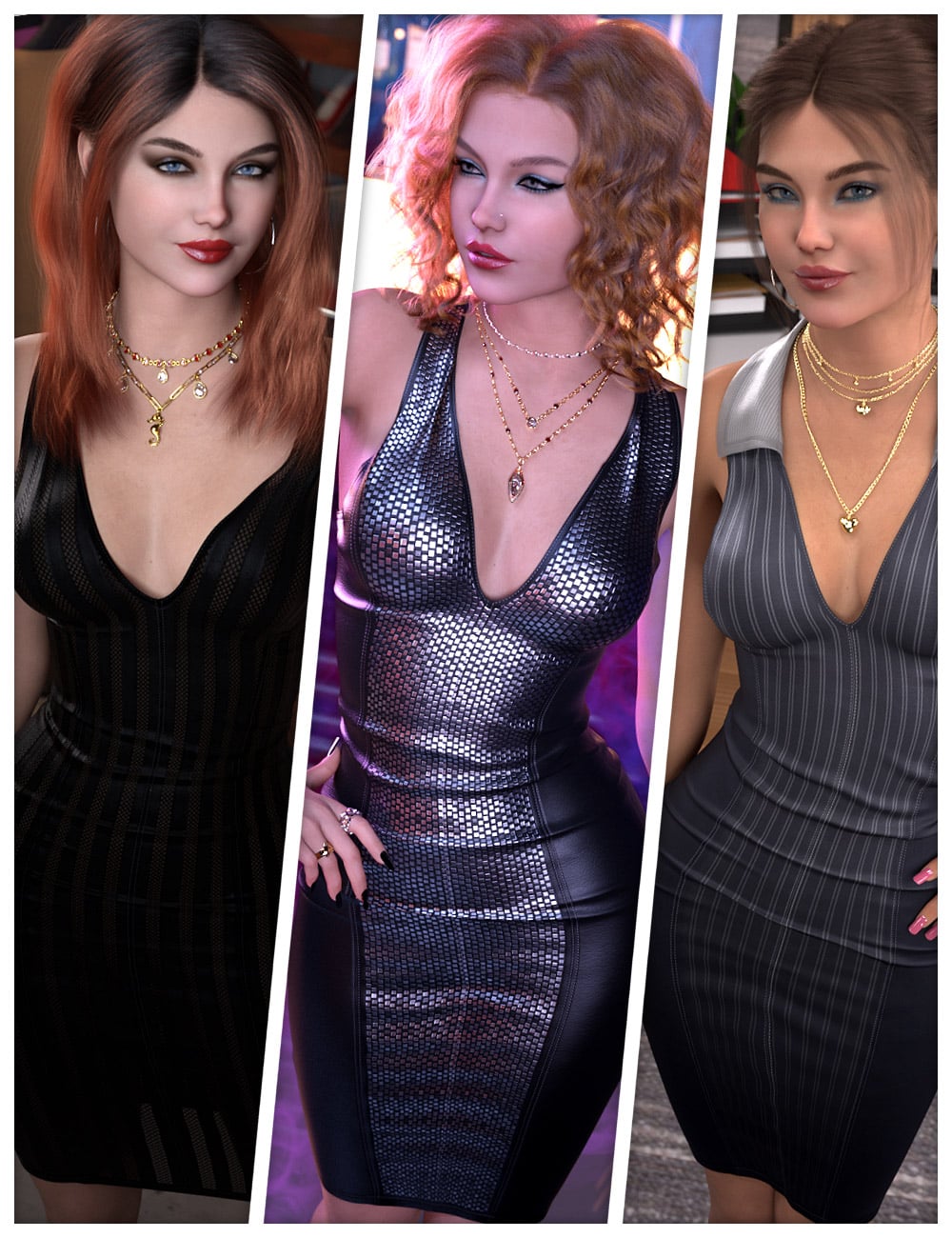 Fashionable Textures for dForce Sophisticated Collar Dress 1 https://new.imagehostx.com/upload/2026/10/18/main_1792303918.jpg