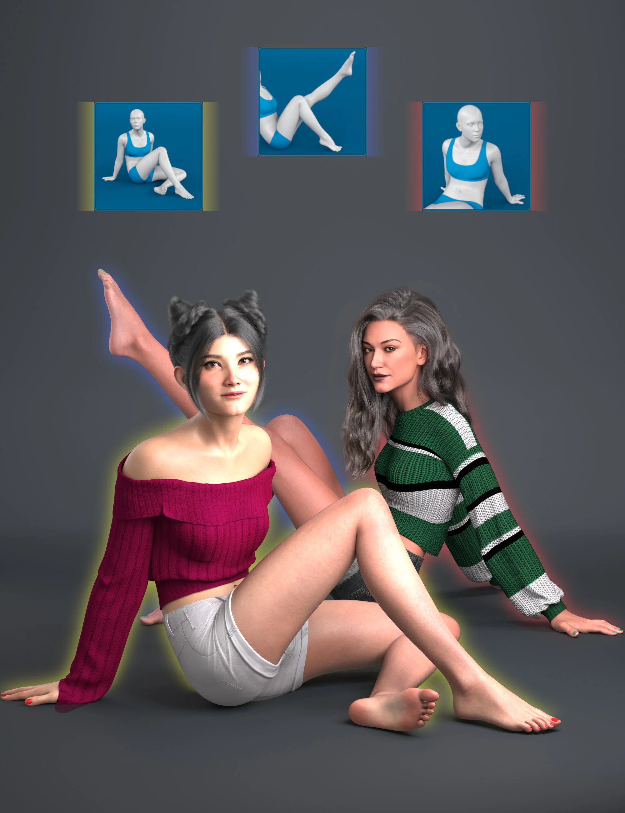 NG Build Your Own Floor Sitting Poses for Genesis 9 88 ngbuildyourownfloorsittingposesforgenesis900maindaz3d 1792337986 1792349538